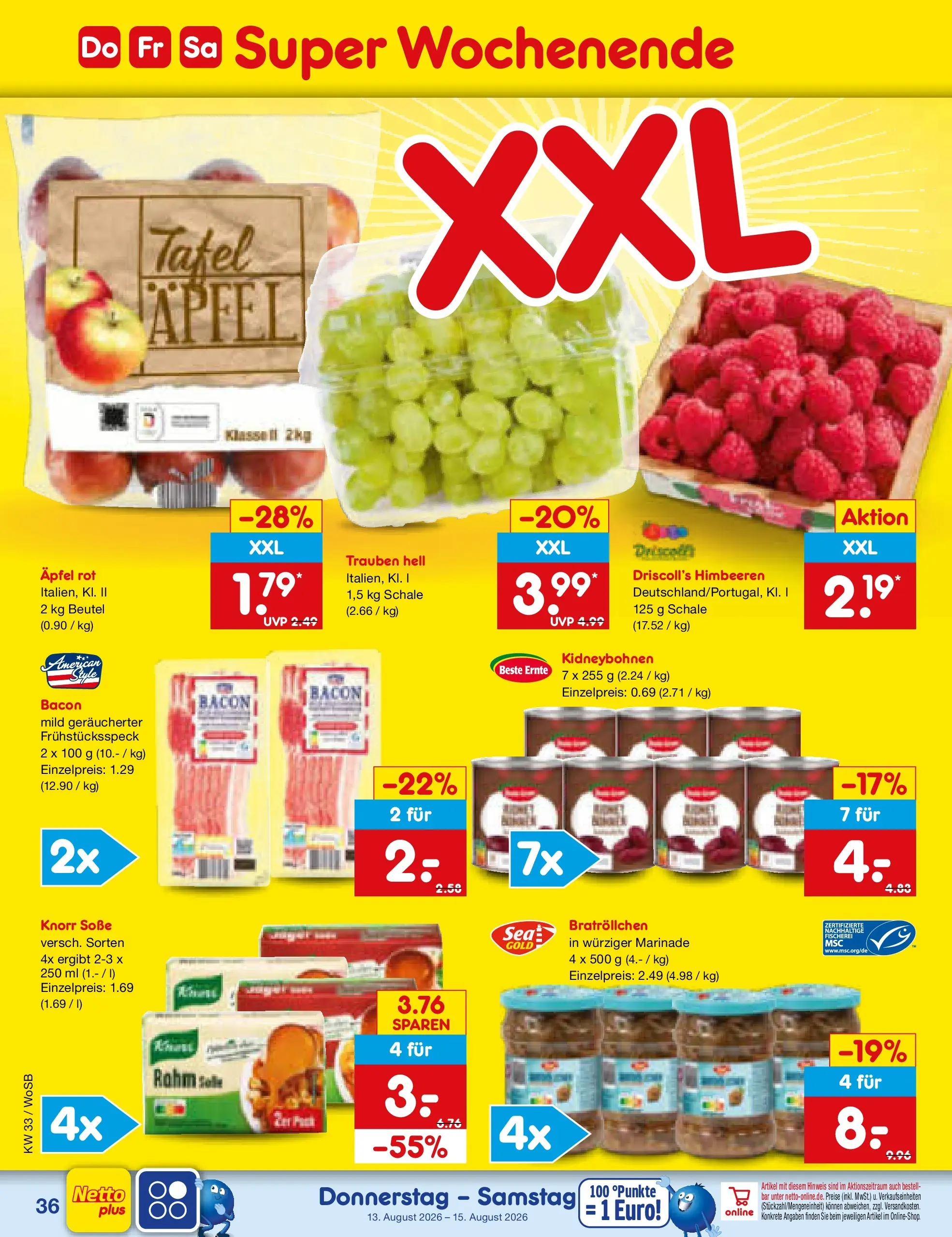 Netto Marken-Discount Prospekt Mannheim (ab 10.08.2026) ยป Angebote | Seite: 50 | Produkte: Himbeeren, รpfel, Knorr, Soรe Netto Marken-Discount Prospekt Mannheim (ab 10.08.2026) ยป Angebote | Seite: 50 | Produkte: Himbeeren, รpfel, Knorr, Soรe