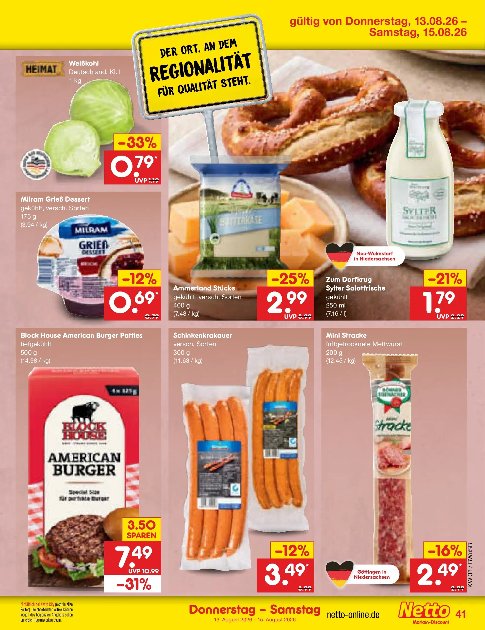 Netto Marken-Discount Prospekt Stemwede-Dielingen (ab 10.08.2026) ยป Angebote | Seite: 57 | Produkte: Burger, Milram Netto Marken-Discount Prospekt Stemwede-Dielingen (ab 10.08.2026) ยป Angebote | Seite: 57 | Produkte: Burger, Milram
