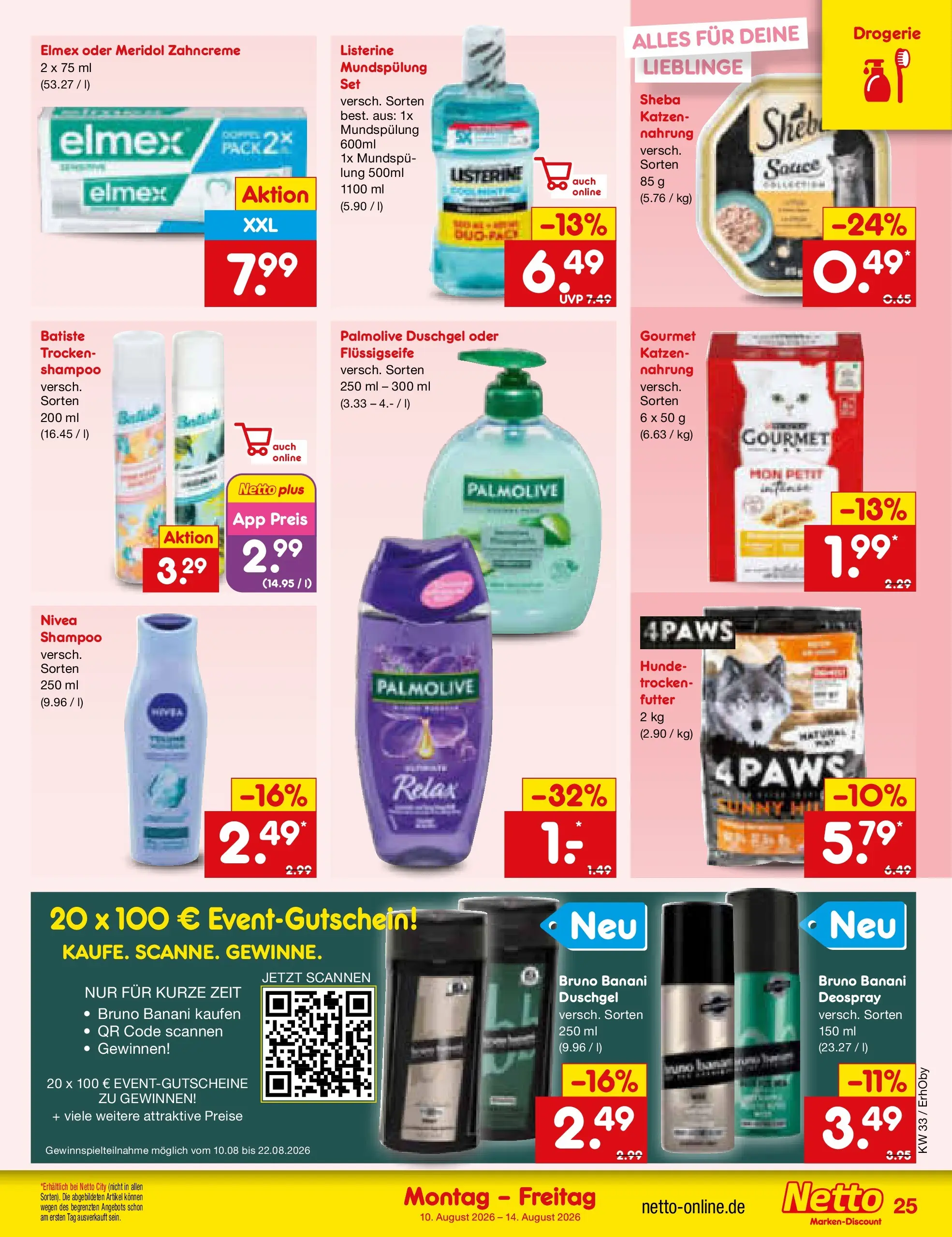 Netto Marken-Discount Prospekt Ergolding (ab 10.08.2026) ยป Angebote | Seite: 35 | Produkte: Sheba, Shampoo, Duschgel, Listerine Netto Marken-Discount Prospekt Ergolding (ab 10.08.2026) ยป Angebote | Seite: 35 | Produkte: Sheba, Shampoo, Duschgel, Listerine