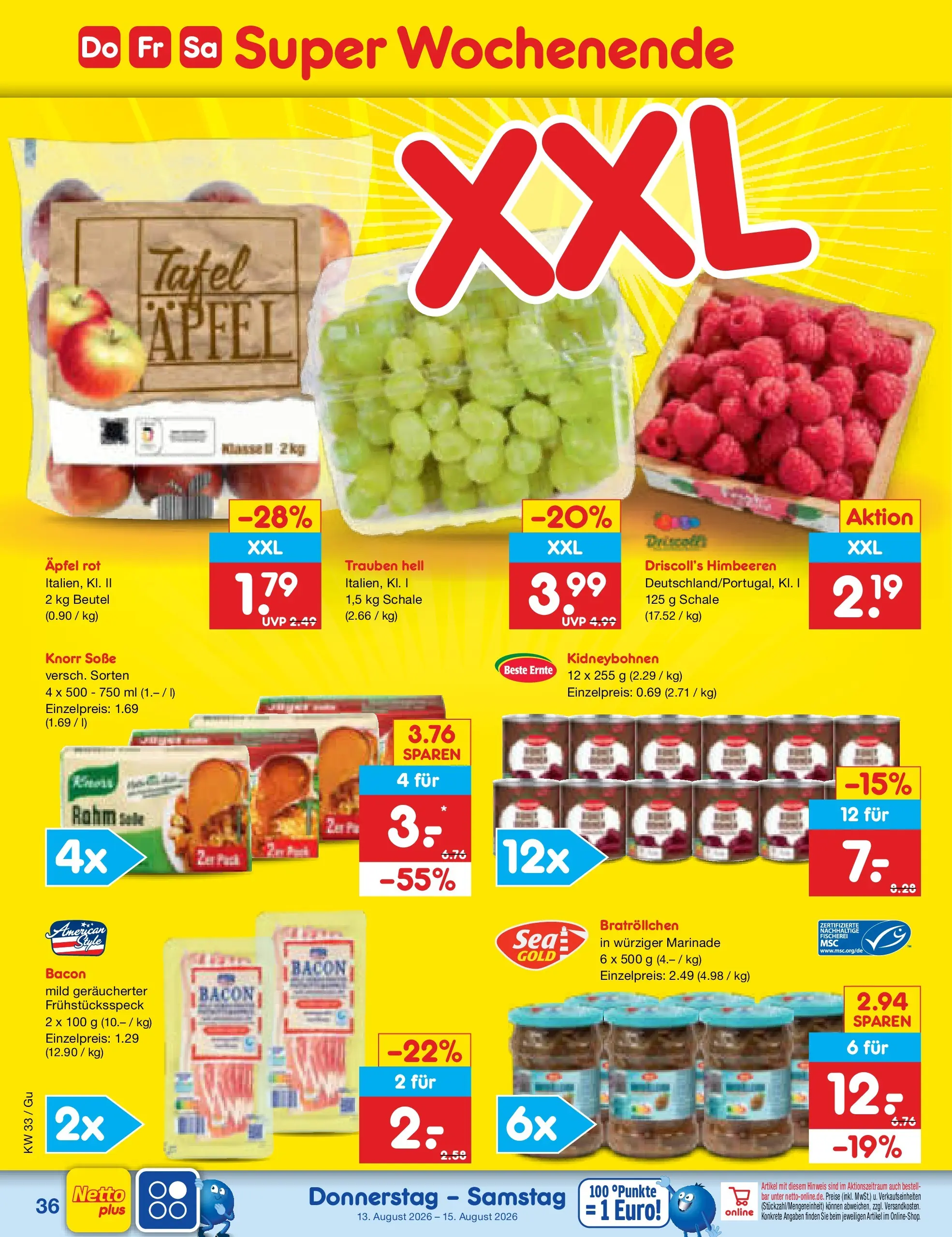 Netto Marken-Discount Prospekt Machern (ab 10.08.2026) ยป Angebote | Seite: 50 | Produkte: Himbeeren, รpfel, Knorr, Soรe Netto Marken-Discount Prospekt Machern (ab 10.08.2026) ยป Angebote | Seite: 50 | Produkte: Himbeeren, รpfel, Knorr, Soรe