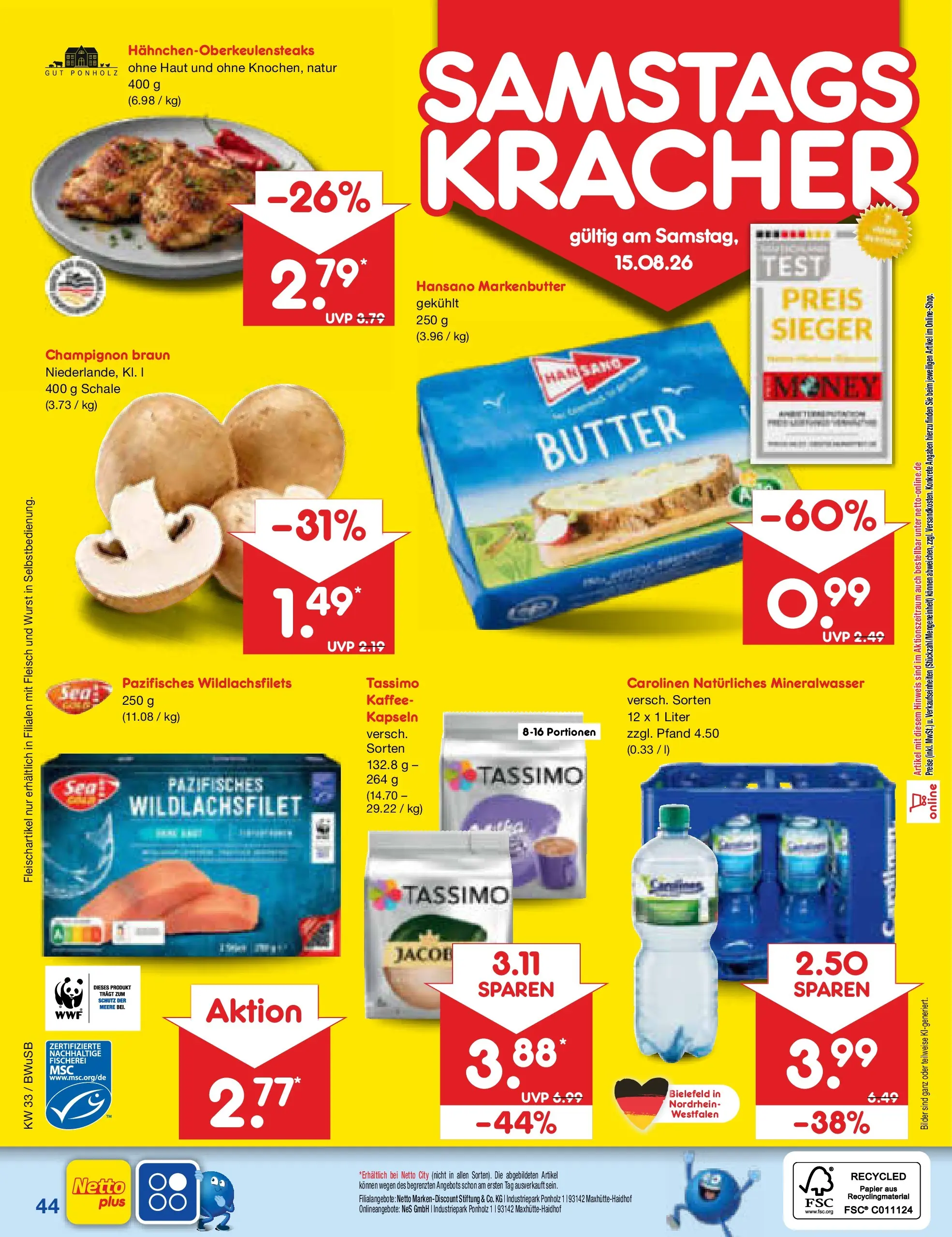 Netto Marken-Discount Prospekt Stemwede-Dielingen (ab 10.08.2026) ยป Angebote | Seite: 60 | Produkte: Kaffee, Mineralwasser, Wurst, Tassimo Netto Marken-Discount Prospekt Stemwede-Dielingen (ab 10.08.2026) ยป Angebote | Seite: 60 | Produkte: Kaffee, Mineralwasser, Wurst, Tassimo