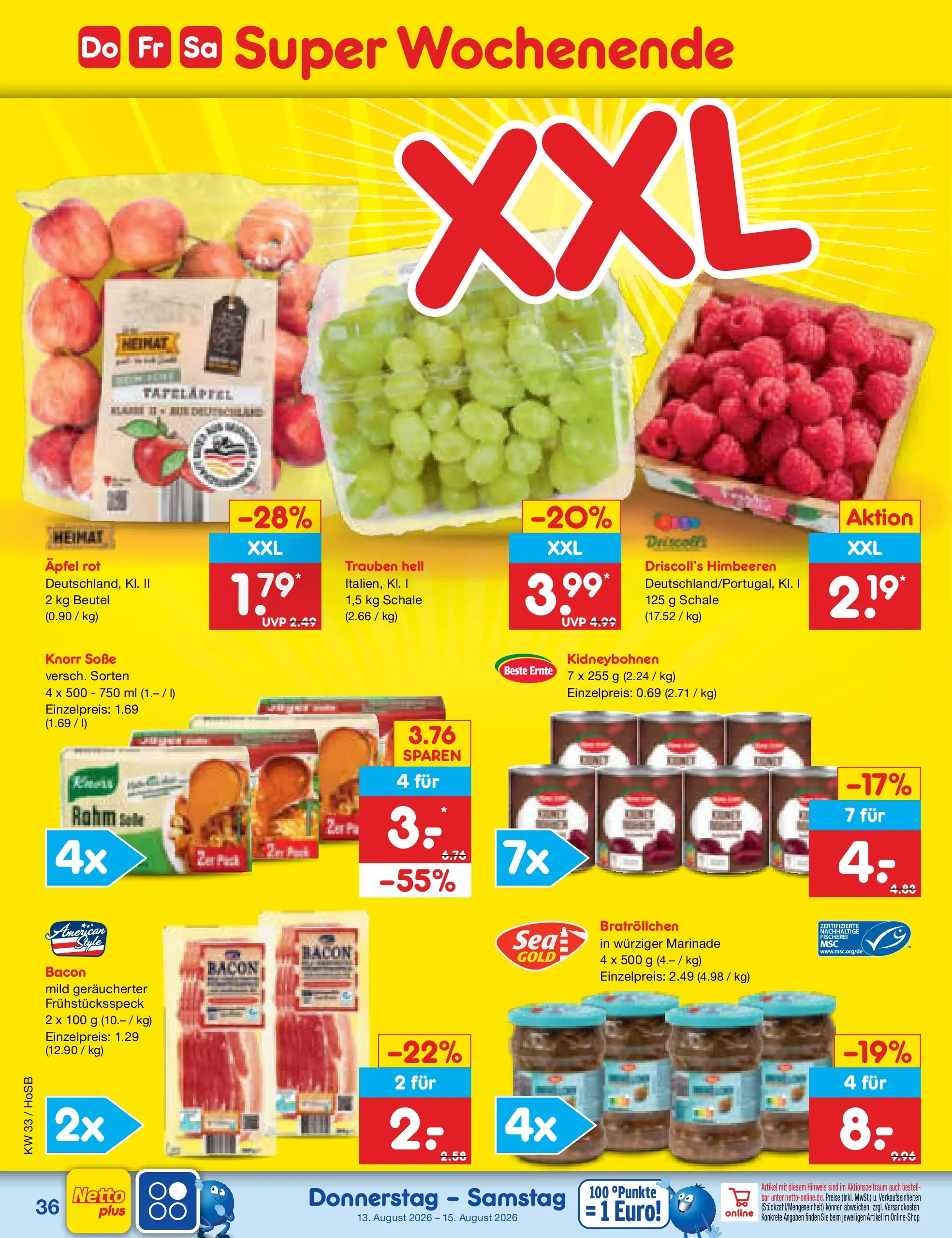 Netto Marken-Discount Prospekt Hannover (ab 10.08.2026) ยป Angebote | Seite: 50 | Produkte: Himbeeren, รpfel, Knorr, Soรe Netto Marken-Discount Prospekt Hannover (ab 10.08.2026) ยป Angebote | Seite: 50 | Produkte: Himbeeren, รpfel, Knorr, Soรe