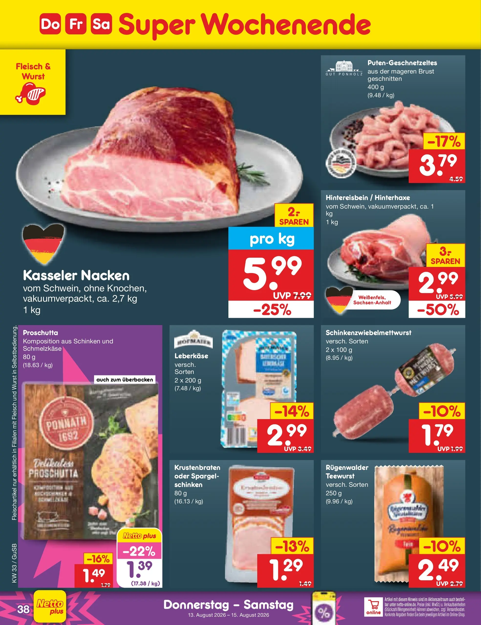 Netto Marken-Discount Prospekt Machern (ab 10.08.2026) ยป Angebote | Seite: 54 | Produkte: Krustenbraten, Spargel, Kasseler nacken, Schinken Netto Marken-Discount Prospekt Machern (ab 10.08.2026) ยป Angebote | Seite: 54 | Produkte: Krustenbraten, Spargel, Kasseler nacken, Schinken