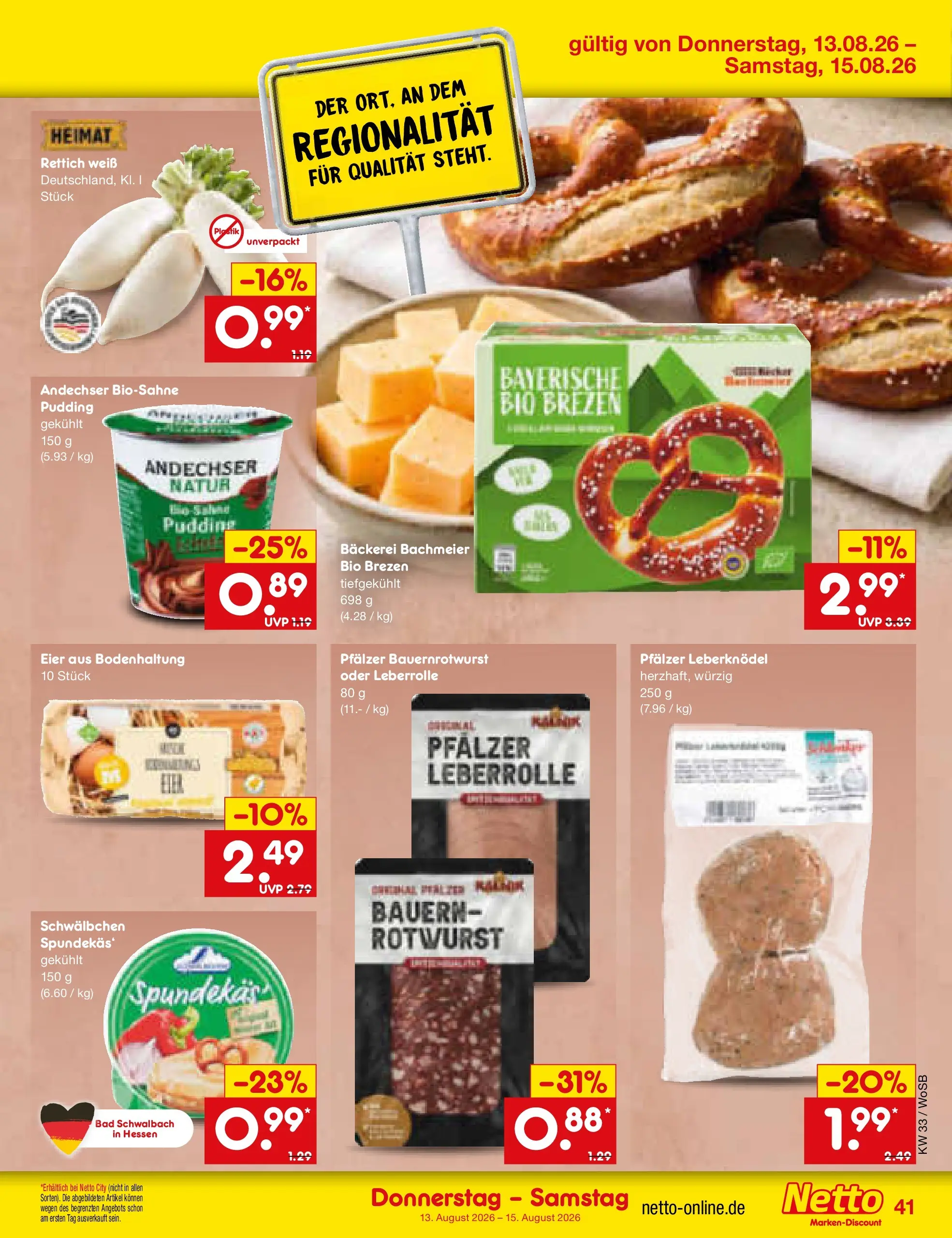 Netto Marken-Discount Prospekt Mannheim (ab 10.08.2026) ยป Angebote | Seite: 57 | Produkte: Bรคckerei, Eier, Bad, Pudding Netto Marken-Discount Prospekt Mannheim (ab 10.08.2026) ยป Angebote | Seite: 57 | Produkte: Bรคckerei, Eier, Bad, Pudding