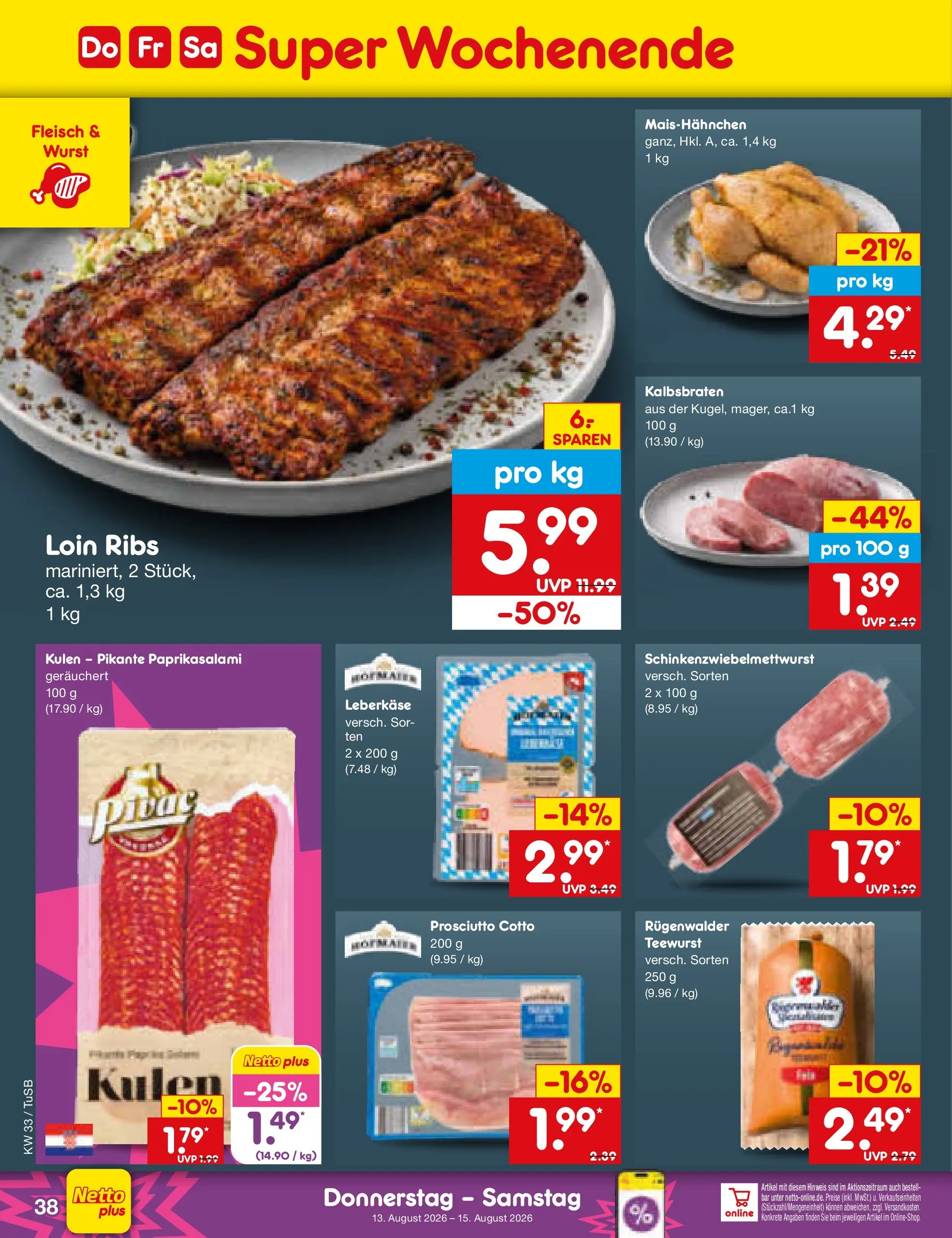 Netto Marken-Discount Prospekt Lahr-Langenwinkel (ab 10.08.2026) ยป Angebote | Seite: 54 | Produkte: Wurst, Fleisch, Leberkase Netto Marken-Discount Prospekt Lahr-Langenwinkel (ab 10.08.2026) ยป Angebote | Seite: 54 | Produkte: Wurst, Fleisch, Leberkase