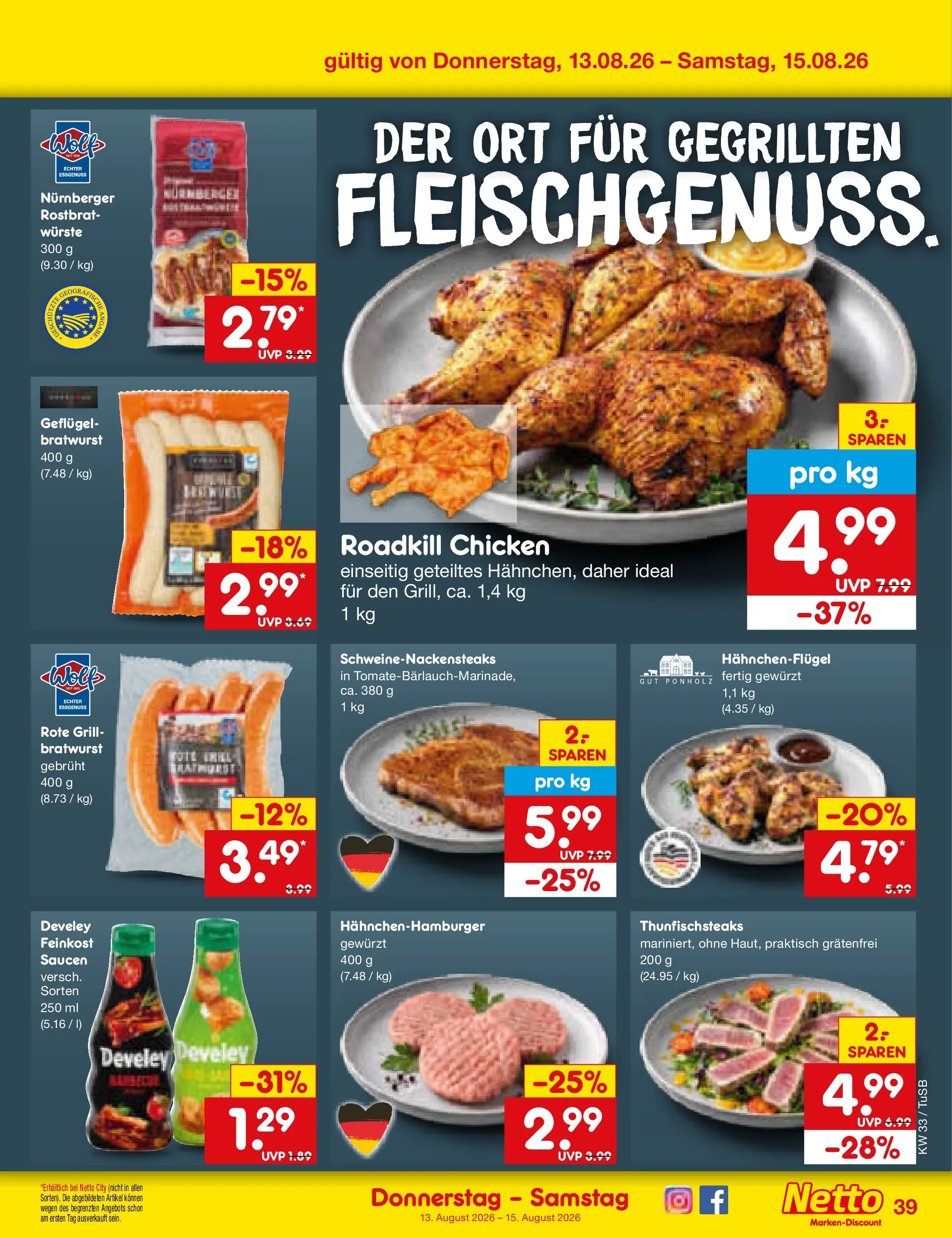 Netto Marken-Discount Prospekt Lahr-Langenwinkel (ab 10.08.2026) ยป Angebote | Seite: 55 | Produkte: Grill, Thunfisch, Bratwurst Netto Marken-Discount Prospekt Lahr-Langenwinkel (ab 10.08.2026) ยป Angebote | Seite: 55 | Produkte: Grill, Thunfisch, Bratwurst