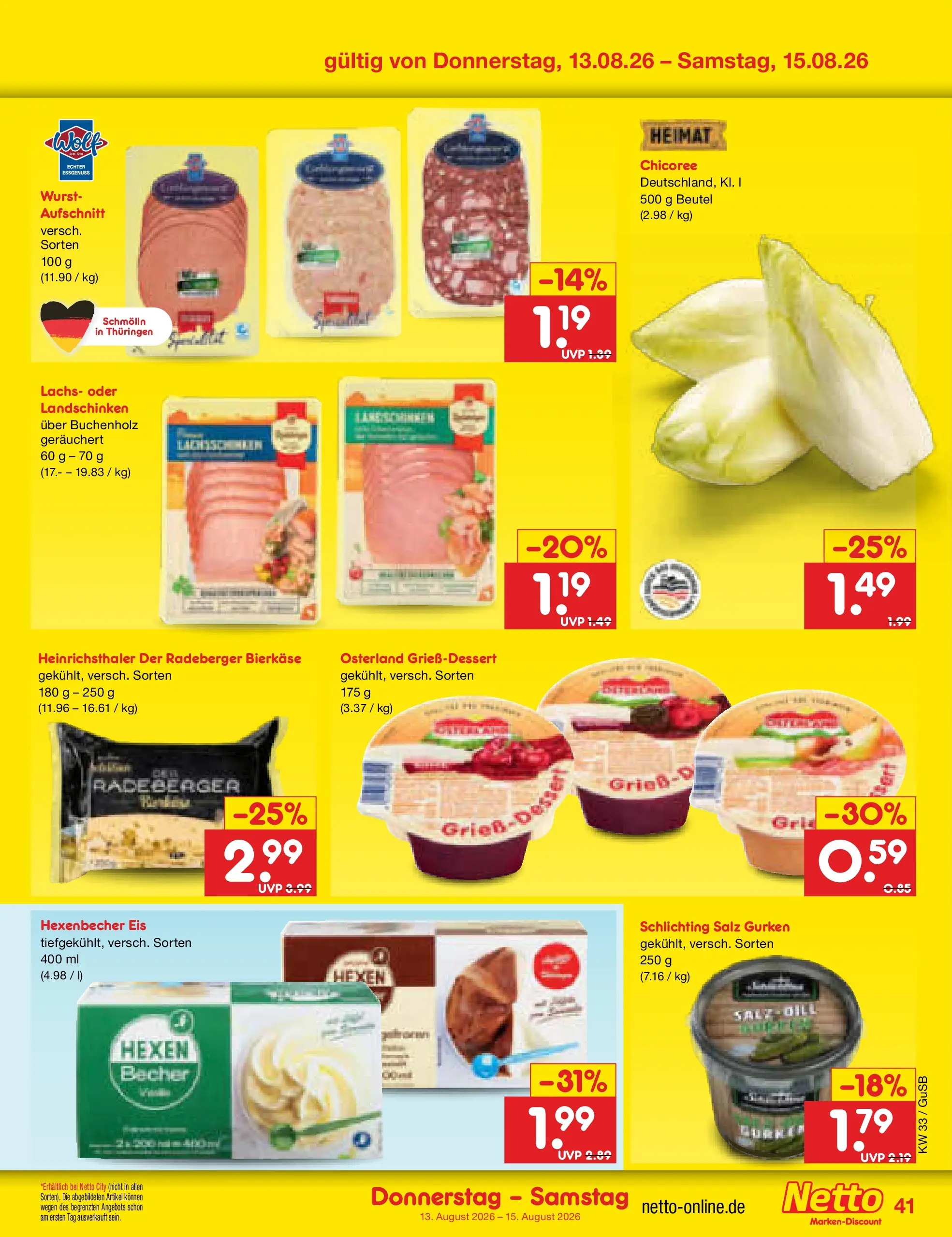 Netto Marken-Discount Prospekt Machern (ab 10.08.2026) ยป Angebote | Seite: 57 | Produkte: Lachs, Salz, Wurst, Gurken Netto Marken-Discount Prospekt Machern (ab 10.08.2026) ยป Angebote | Seite: 57 | Produkte: Lachs, Salz, Wurst, Gurken