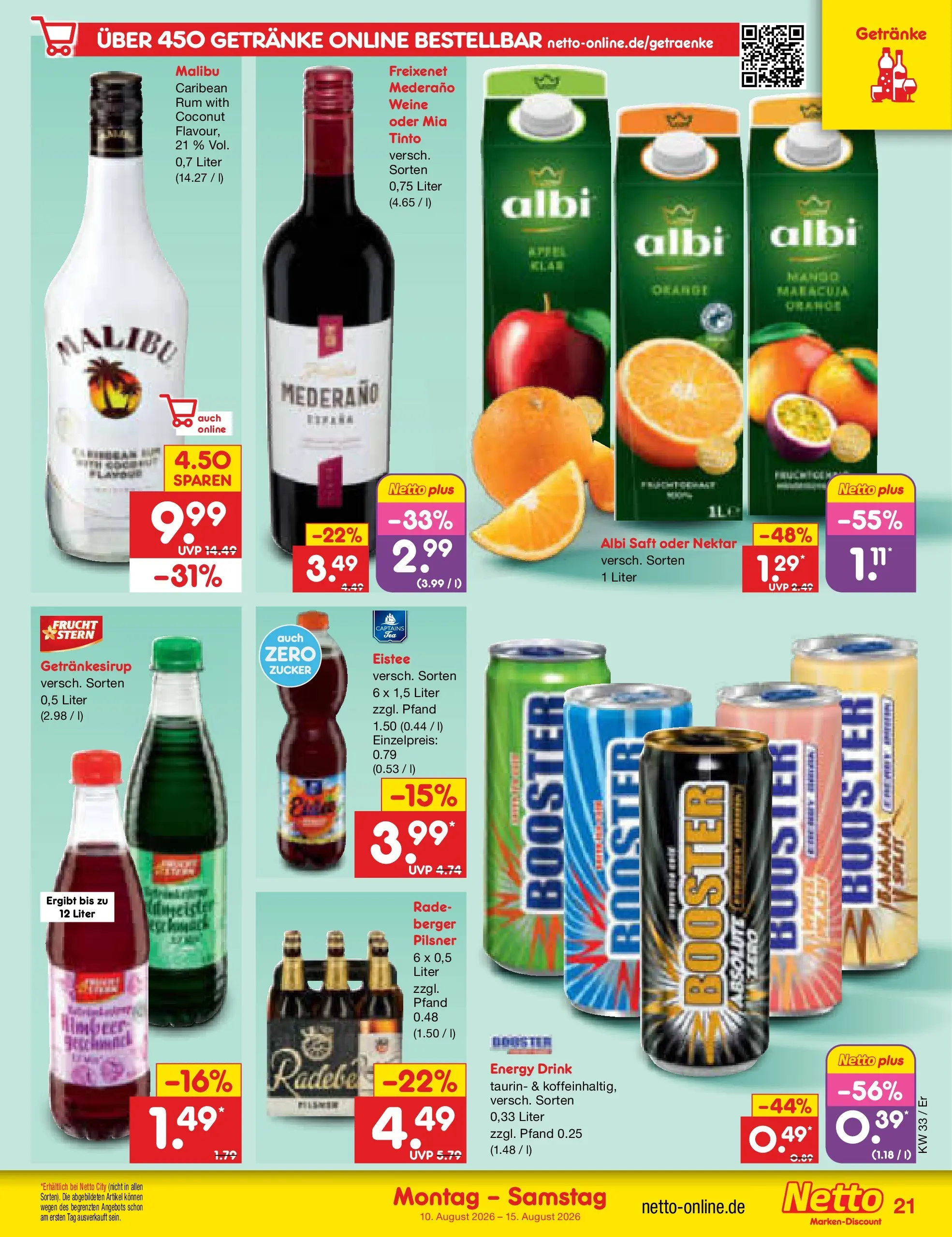 Netto Marken-Discount Prospekt Weimar (ab 10.08.2026) ยป Angebote | Seite: 29 | Produkte: Freixenet, Rum, Zucker, Saft Netto Marken-Discount Prospekt Weimar (ab 10.08.2026) ยป Angebote | Seite: 29 | Produkte: Freixenet, Rum, Zucker, Saft