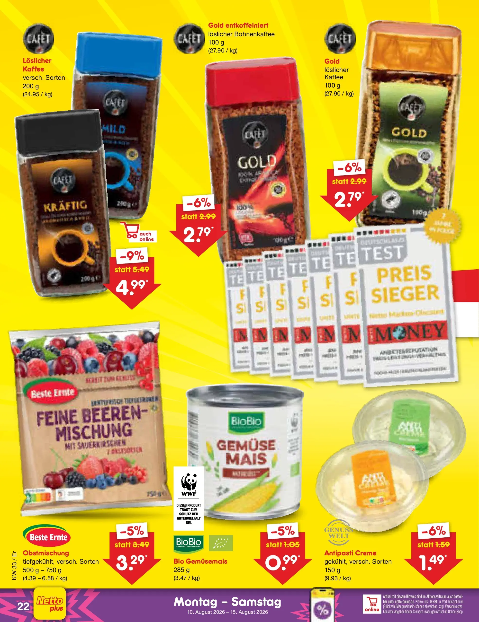 Netto Marken-Discount Prospekt Weimar (ab 10.08.2026) ยป Angebote | Seite: 32 | Produkte: Kaffee, Creme, Gemรผse Netto Marken-Discount Prospekt Weimar (ab 10.08.2026) ยป Angebote | Seite: 32 | Produkte: Kaffee, Creme, Gemรผse