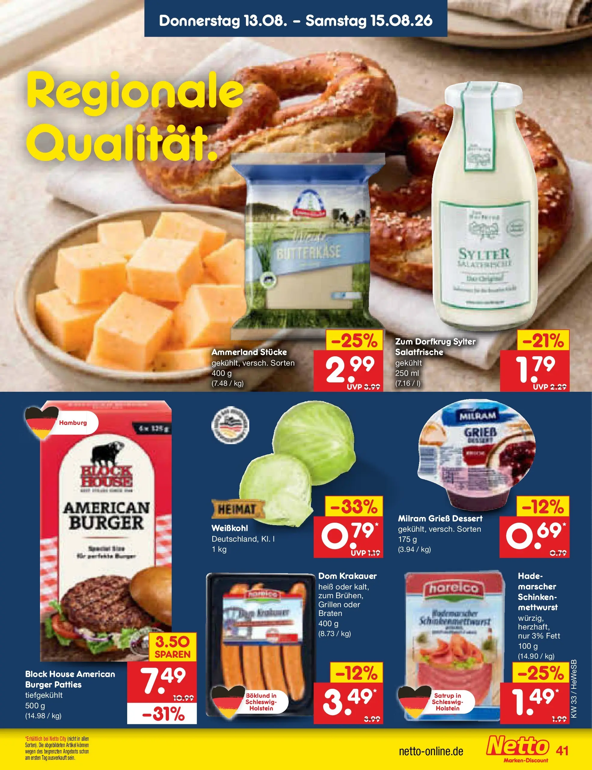 Netto Marken-Discount Prospekt Hamburg (ab 10.08.2026) ยป Angebote | Seite: 57 | Produkte: Burger, Milram, Schinken Netto Marken-Discount Prospekt Hamburg (ab 10.08.2026) ยป Angebote | Seite: 57 | Produkte: Burger, Milram, Schinken