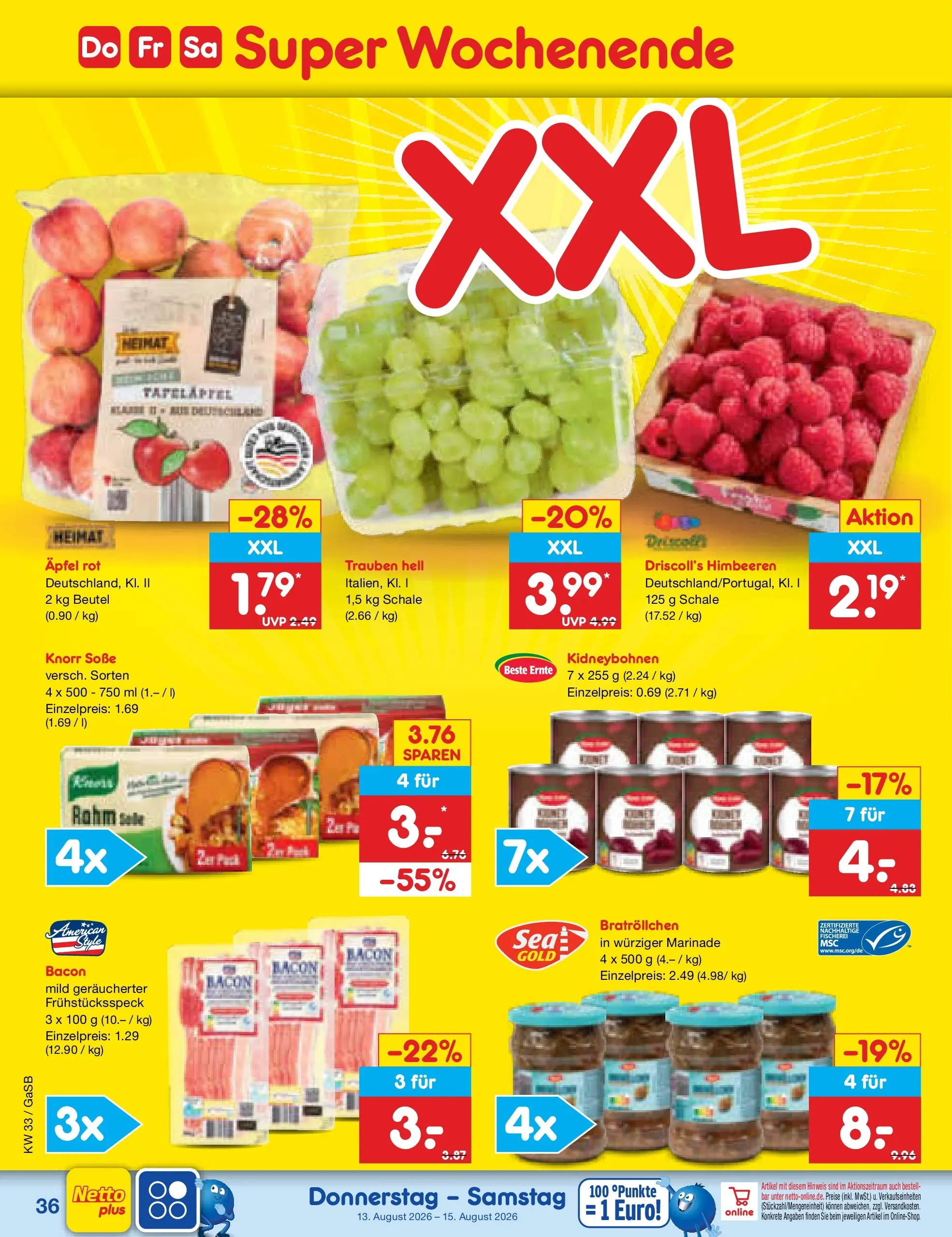 Netto Marken-Discount Prospekt Bremen-Lesum (ab 10.08.2026) ยป Angebote | Seite: 50 | Produkte: Trauben, รpfel, Knorr, Soรe Netto Marken-Discount Prospekt Bremen-Lesum (ab 10.08.2026) ยป Angebote | Seite: 50 | Produkte: Trauben, รpfel, Knorr, Soรe