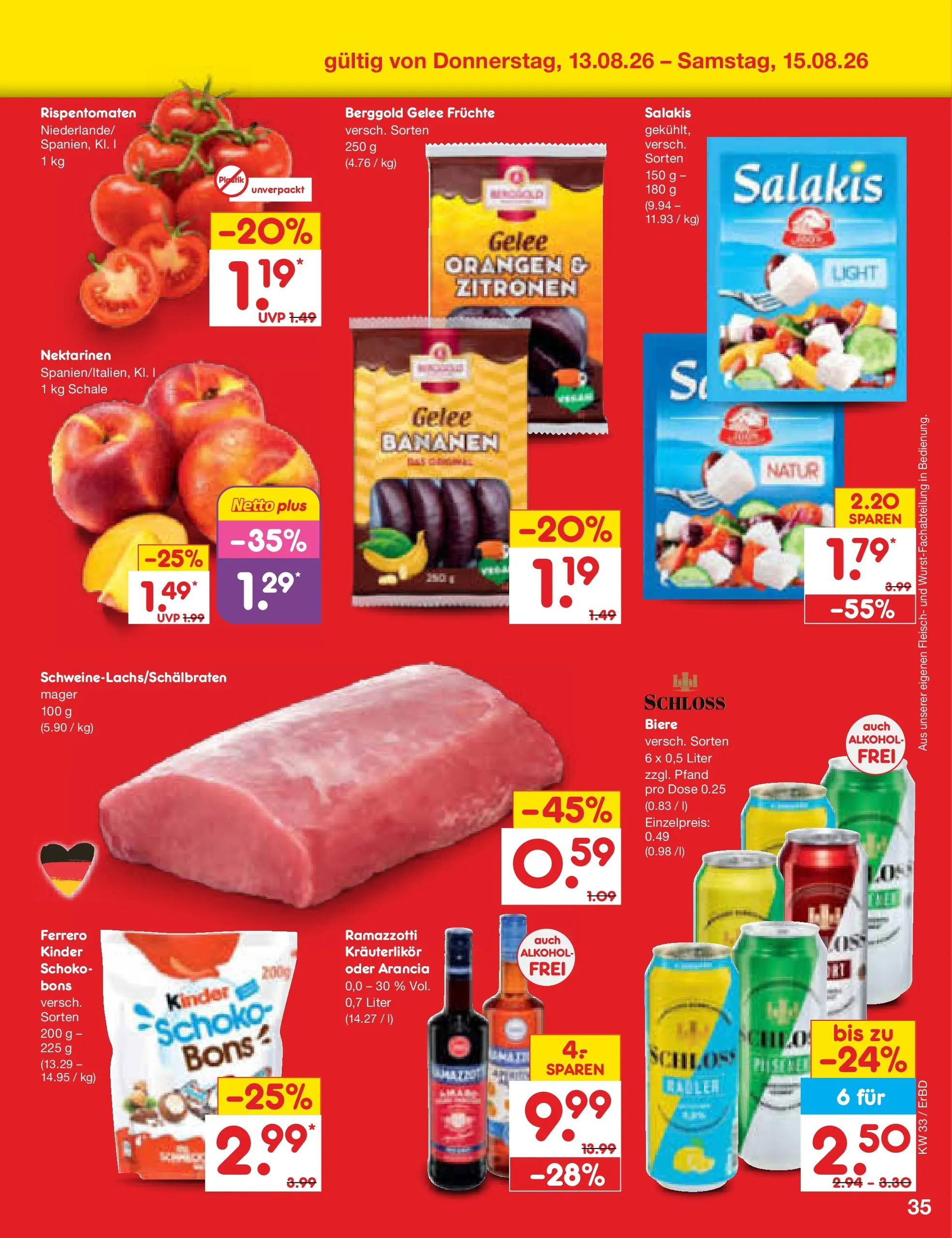 Netto Marken-Discount Prospekt Weimar (ab 10.08.2026) ยป Angebote | Seite: 49 | Produkte: Bananen, Orangen, Ramazzotti, Zitronen Netto Marken-Discount Prospekt Weimar (ab 10.08.2026) ยป Angebote | Seite: 49 | Produkte: Bananen, Orangen, Ramazzotti, Zitronen