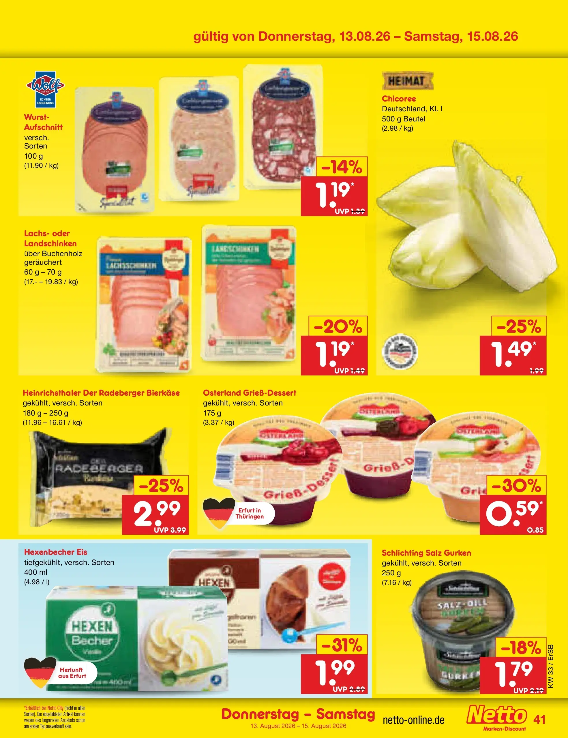 Netto Marken-Discount Prospekt Nordhausen (ab 10.08.2026) ยป Angebote | Seite: 57 | Produkte: Lachs, Salz, Gurken, Eis Netto Marken-Discount Prospekt Nordhausen (ab 10.08.2026) ยป Angebote | Seite: 57 | Produkte: Lachs, Salz, Gurken, Eis