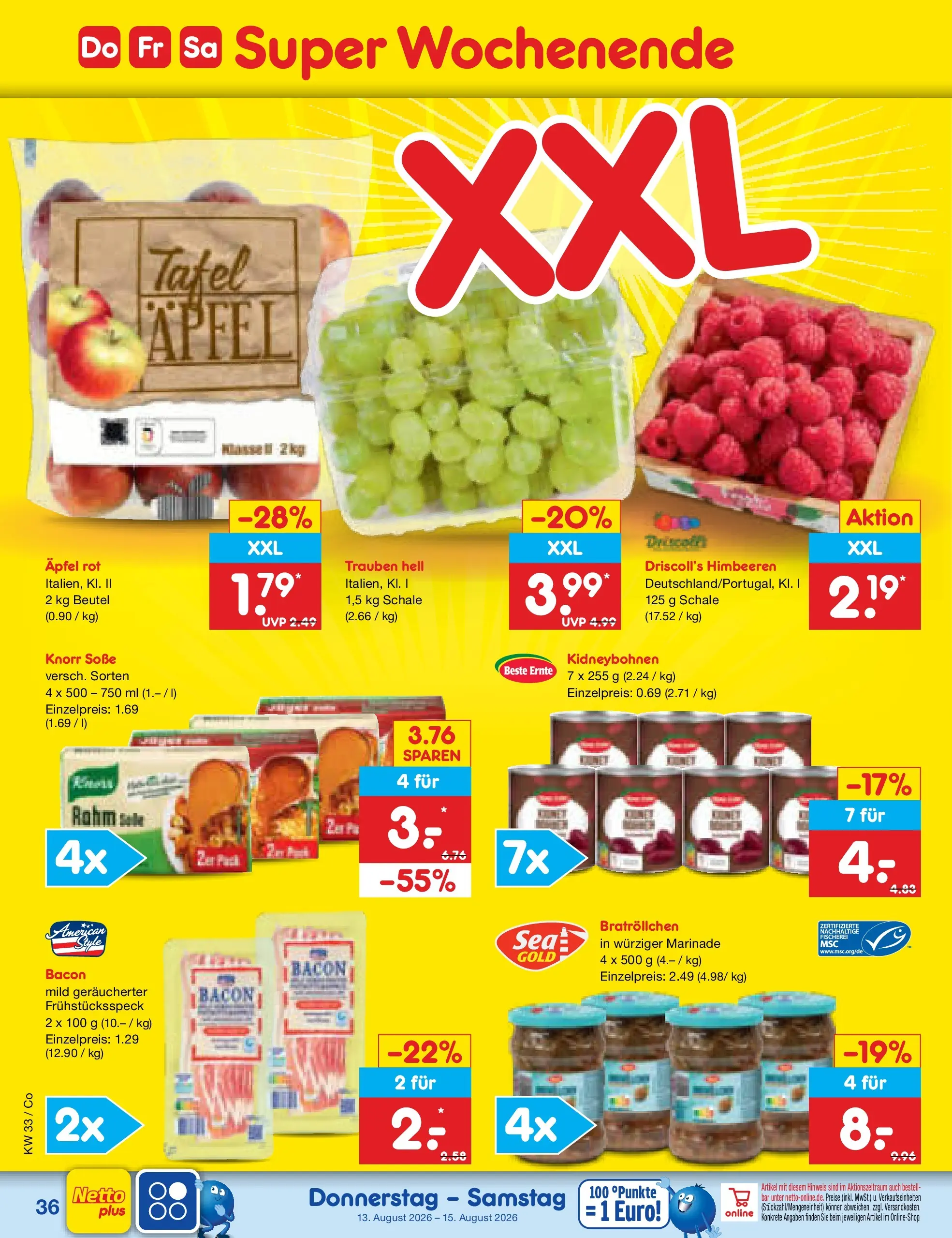 Netto Marken-Discount Prospekt Bitterfeld-Wolfen (ab 10.08.2026) ยป Angebote | Seite: 50 | Produkte: Himbeeren, Trauben, Knorr, Soรe Netto Marken-Discount Prospekt Bitterfeld-Wolfen (ab 10.08.2026) ยป Angebote | Seite: 50 | Produkte: Himbeeren, Trauben, Knorr, Soรe