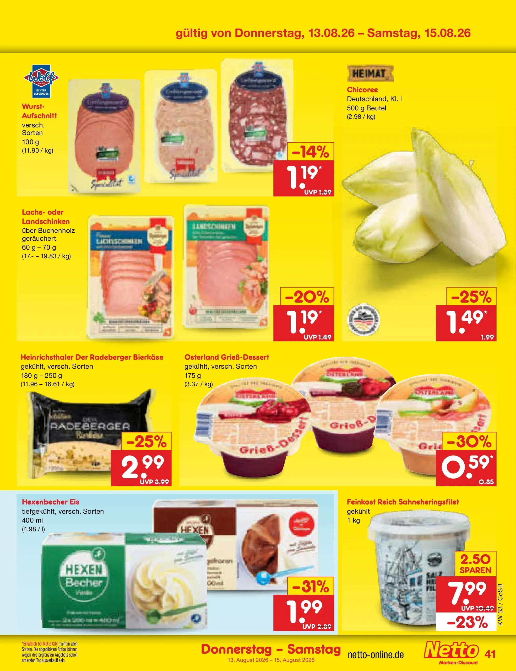 Netto Marken-Discount Prospekt Bitterfeld-Wolfen (ab 10.08.2026) ยป Angebote | Seite: 57 | Produkte: Lachs, Wurst, Eis Netto Marken-Discount Prospekt Bitterfeld-Wolfen (ab 10.08.2026) ยป Angebote | Seite: 57 | Produkte: Lachs, Wurst, Eis