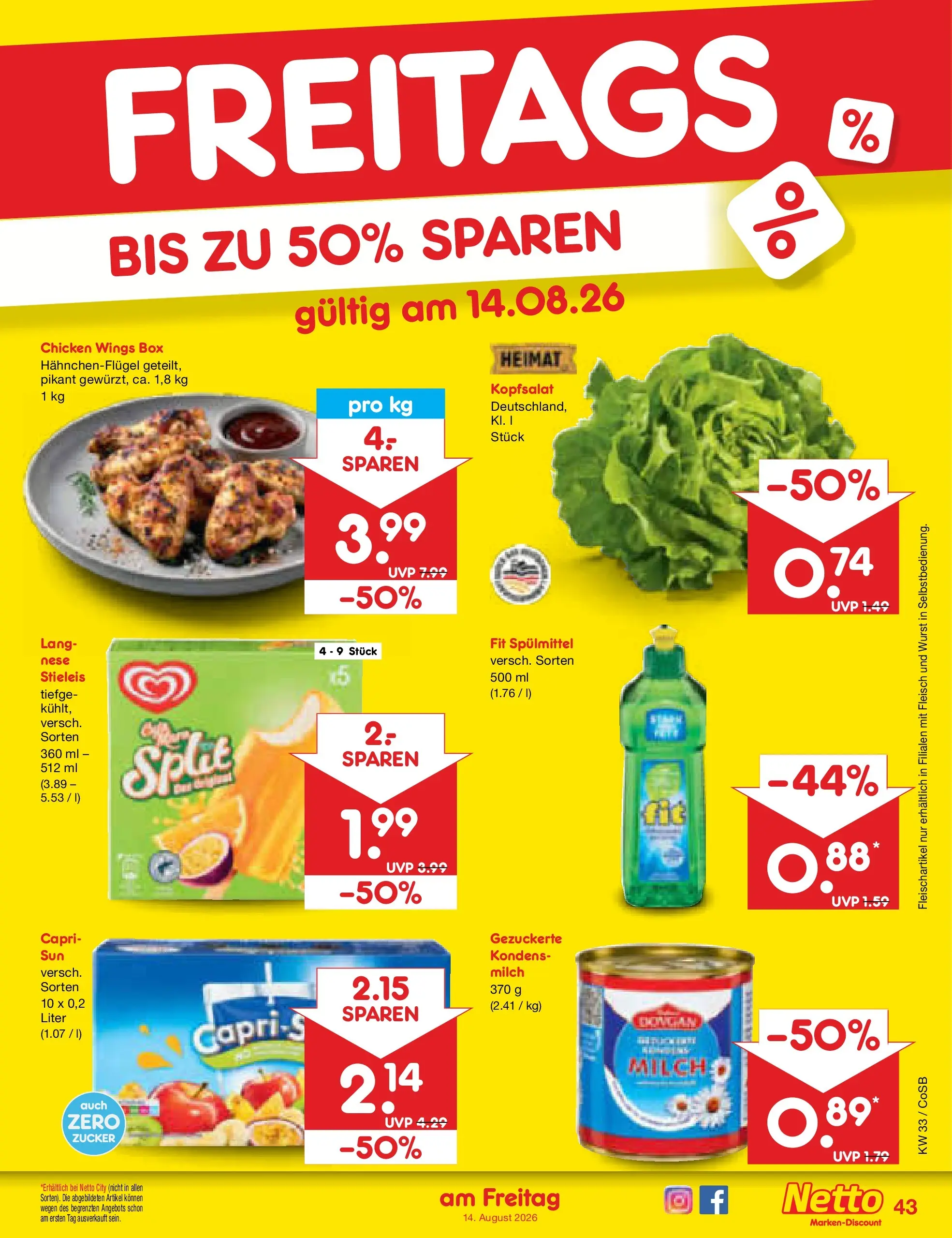 Netto Marken-Discount Prospekt Bitterfeld-Wolfen (ab 10.08.2026) ยป Angebote | Seite: 59 | Produkte: Milch, Box, Zucker, Wurst Netto Marken-Discount Prospekt Bitterfeld-Wolfen (ab 10.08.2026) ยป Angebote | Seite: 59 | Produkte: Milch, Box, Zucker, Wurst