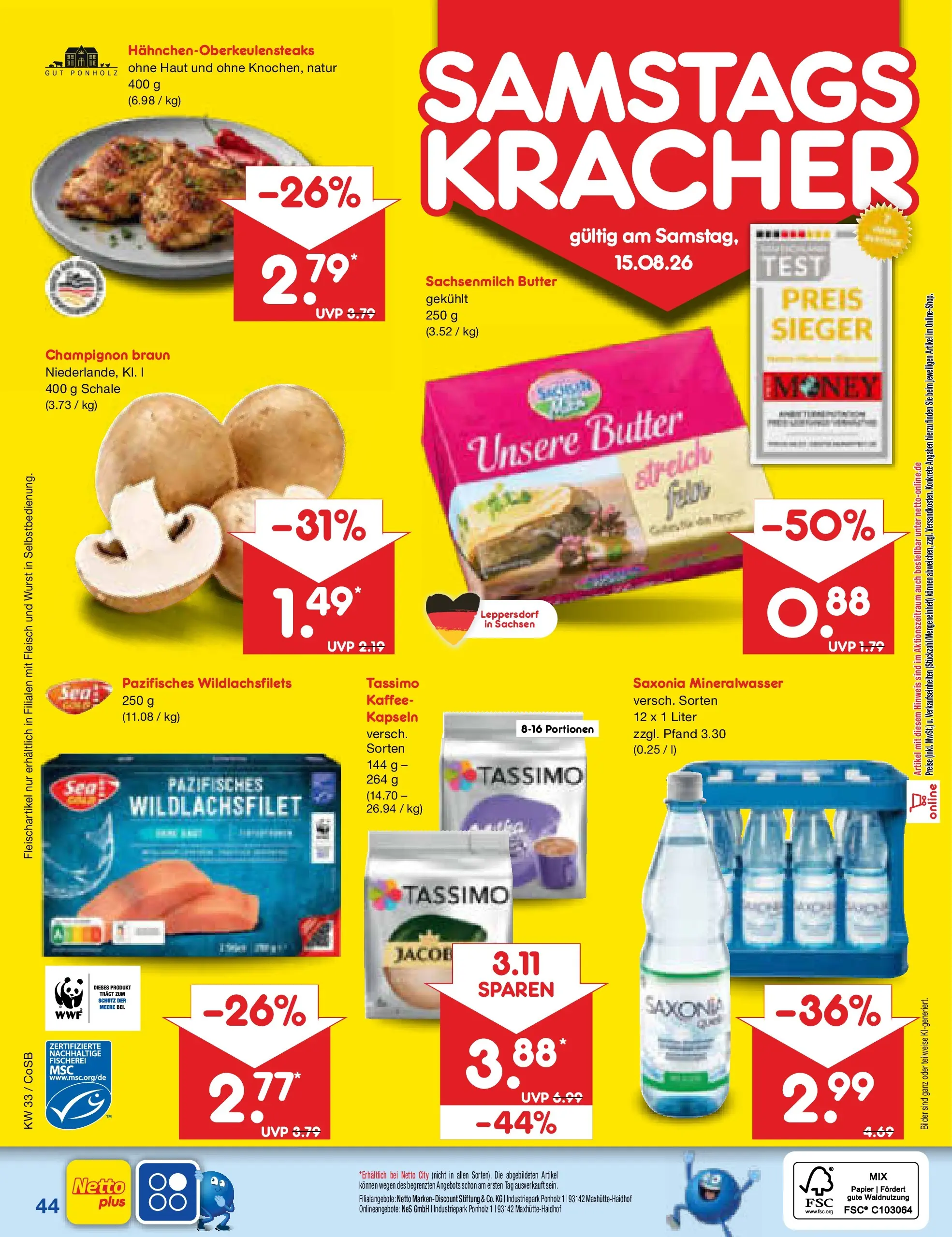 Netto Marken-Discount Prospekt Bitterfeld-Wolfen (ab 10.08.2026) ยป Angebote | Seite: 60 | Produkte: Butter, Mineralwasser, Bilder, Wurst Netto Marken-Discount Prospekt Bitterfeld-Wolfen (ab 10.08.2026) ยป Angebote | Seite: 60 | Produkte: Butter, Mineralwasser, Bilder, Wurst