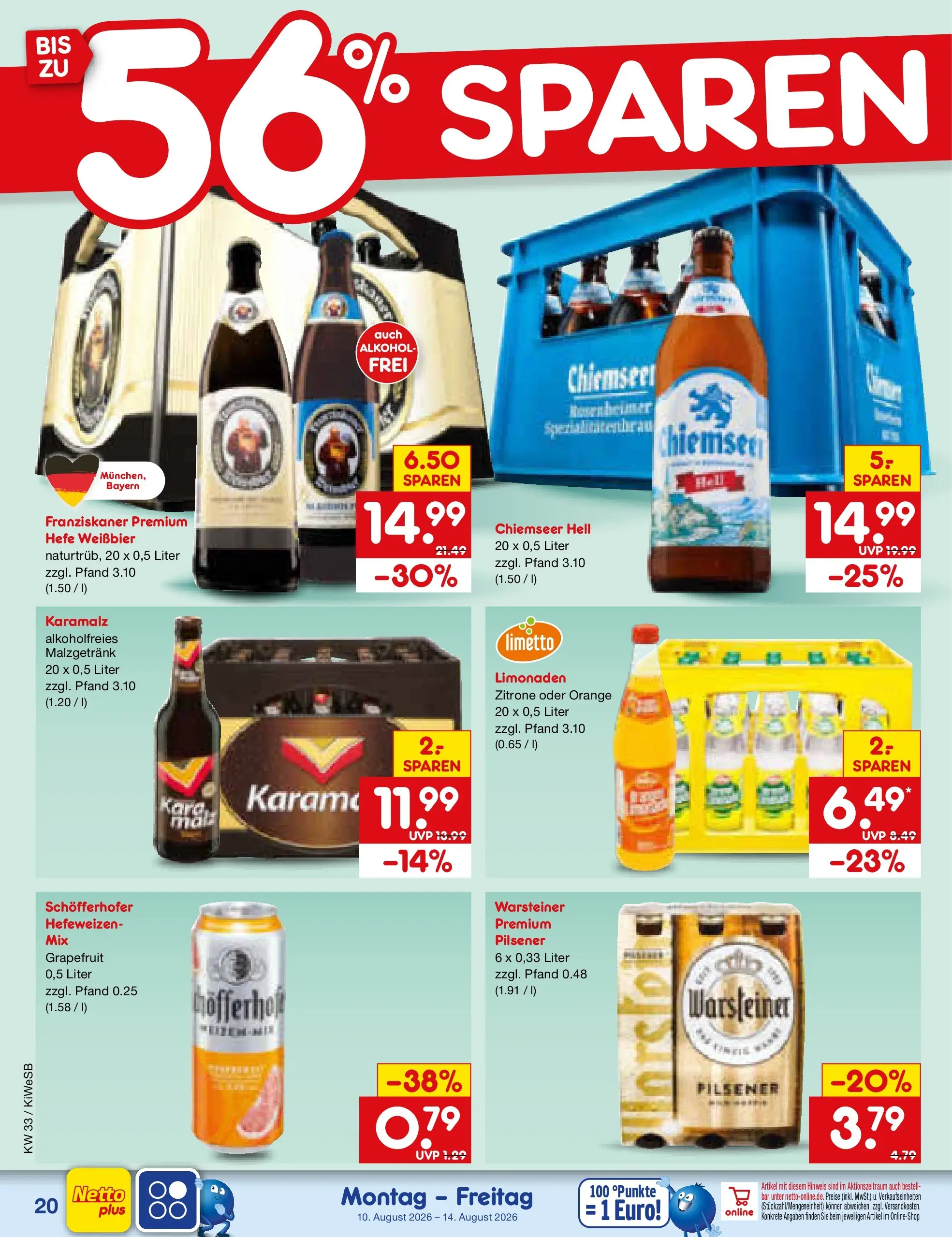 Netto Marken-Discount Prospekt Bad Friedrichshall (ab 10.08.2026) ยป Angebote | Seite: 28 | Produkte: Weiรbier, Grapefruit, Hefe weissbier, Zitrone Netto Marken-Discount Prospekt Bad Friedrichshall (ab 10.08.2026) ยป Angebote | Seite: 28 | Produkte: Weiรbier, Grapefruit, Hefe weissbier, Zitrone