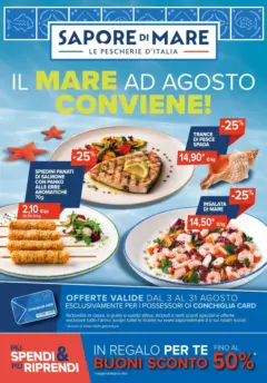 Anteprima del volantino Sapore di mare volantino Brescia valido a partire dal 03/08/2026 Anteprima del volantino Sapore di mare volantino Brescia valido a partire dal 03/08/2026
