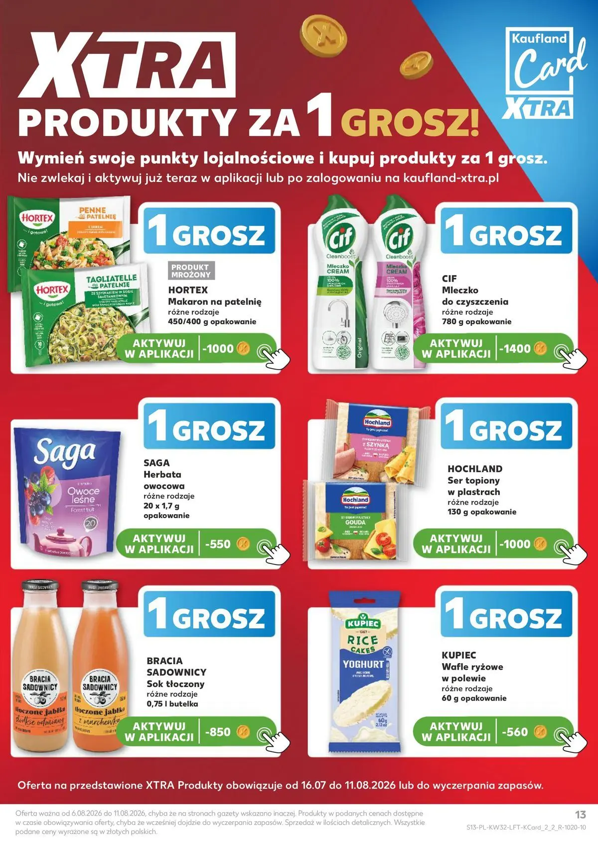 Kaufland gazetka od 06.08.2026 - od jutra PDF | Strona: 13 | Produkty: Ser topiony, Wafle, Ser, Owoce
