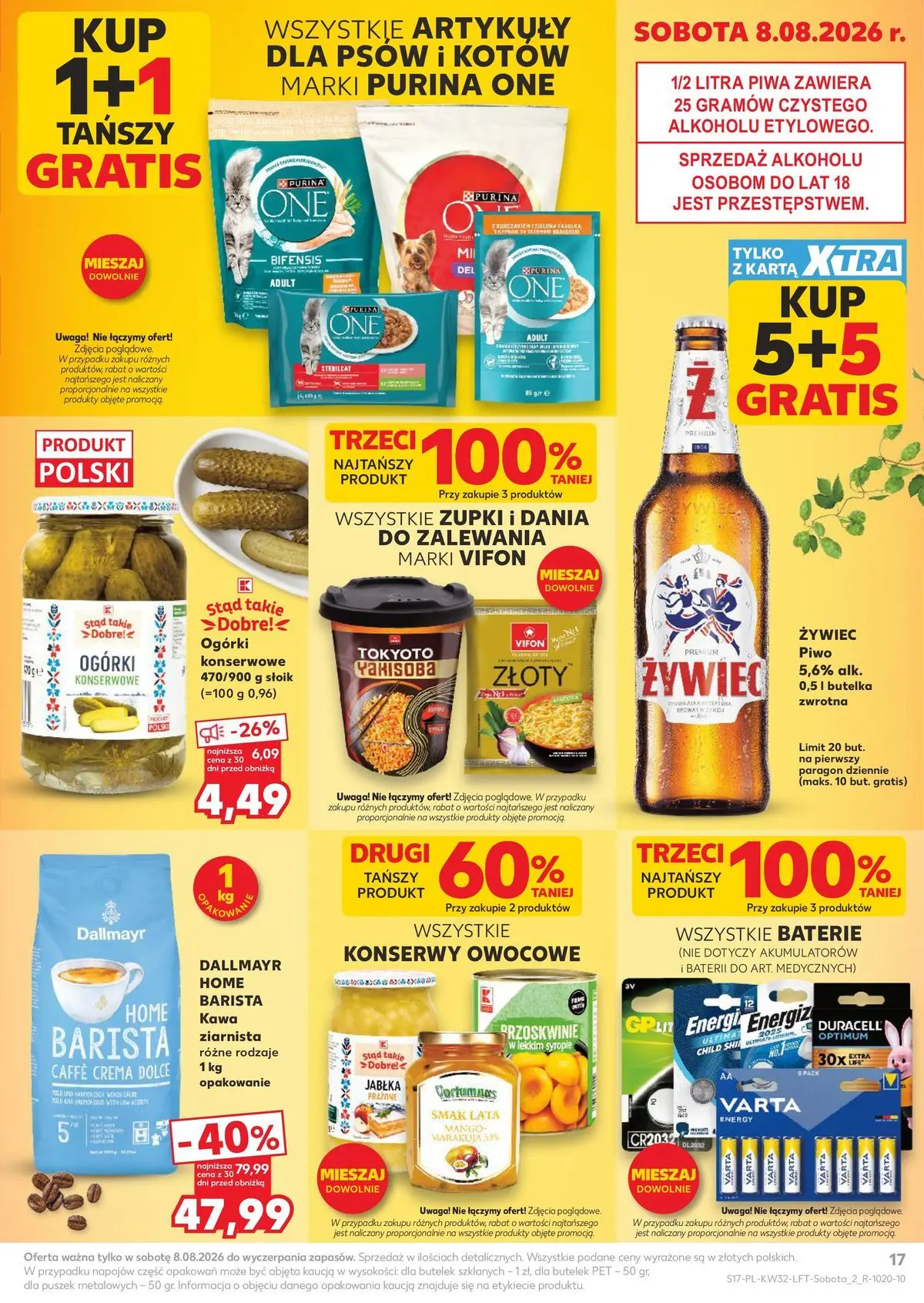 Kaufland gazetka od 06.08.2026 - od jutra PDF | Strona: 17 | Produkty: Mango, Karta, Kawa, Piwo