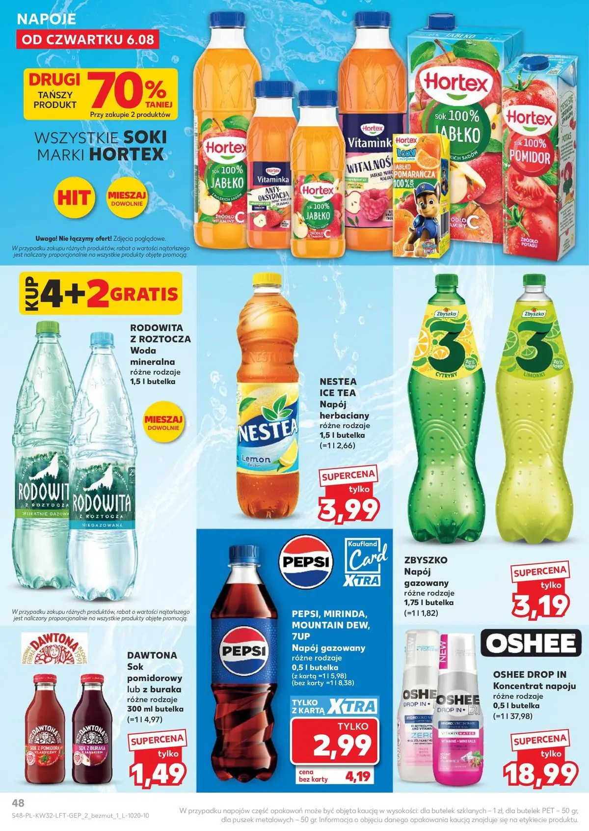 Kaufland gazetka od 06.08.2026 - od jutra PDF | Strona: 48 | Produkty: Ice Tea, Pepsi, Soki, Cytryny