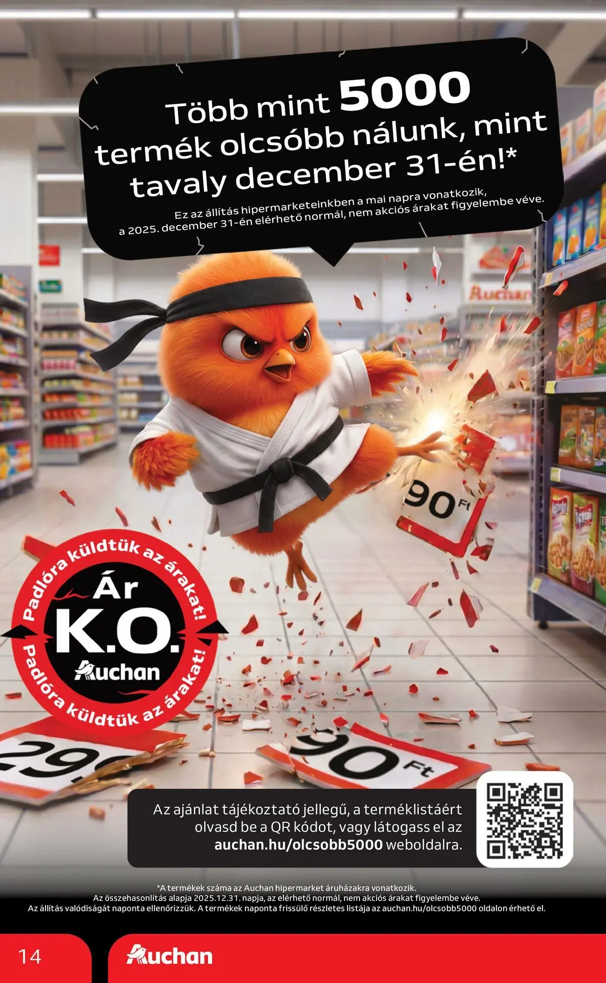 Auchan akciós újság Szolnok - 2026.08.06. -tól/töl > akció, lapozható szórólap 🛍️ | Oldal: 14