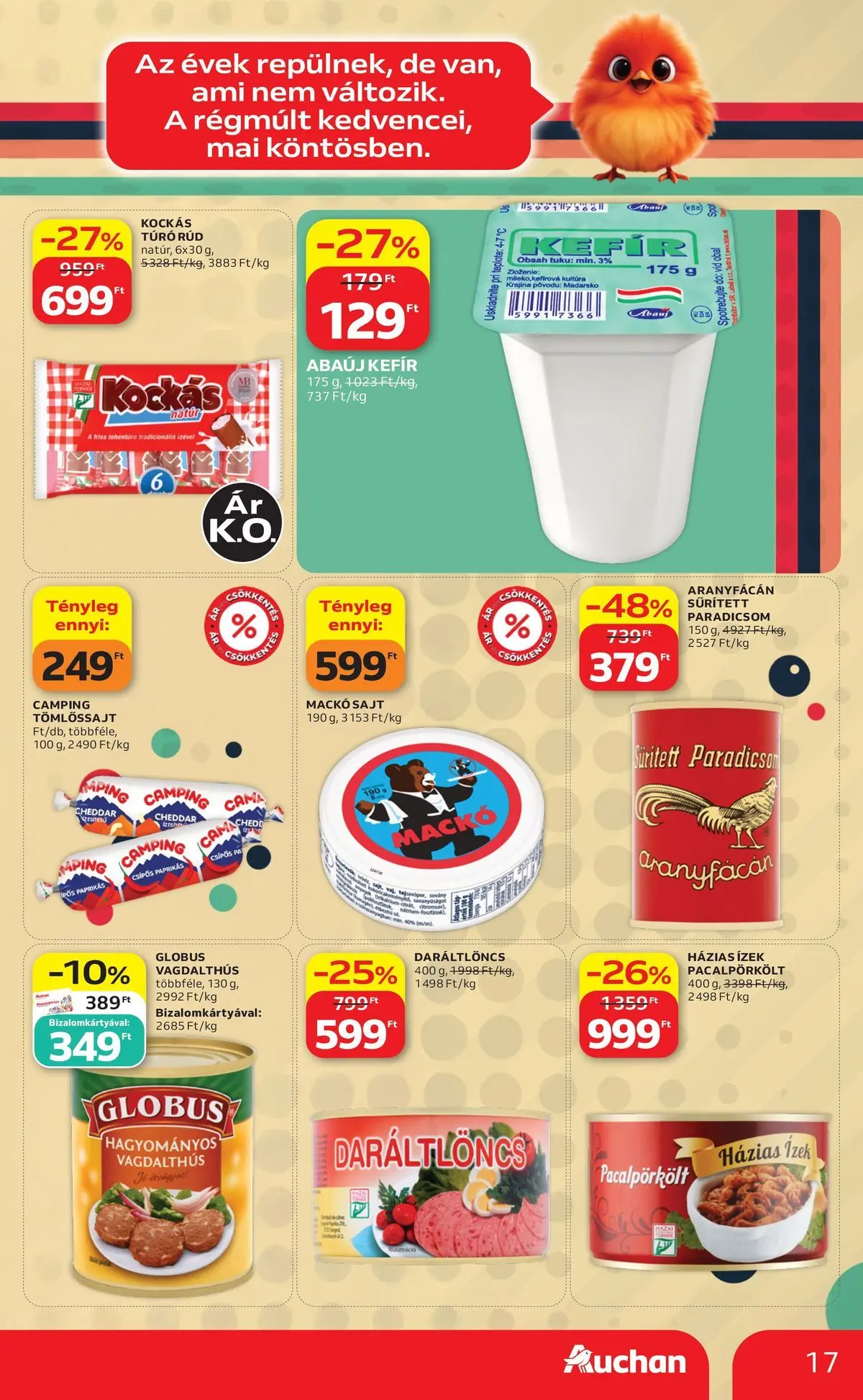 Auchan akciós újság Szolnok - 2026.08.06. -tól/töl > akció, lapozható szórólap 🛍️ | Oldal: 17