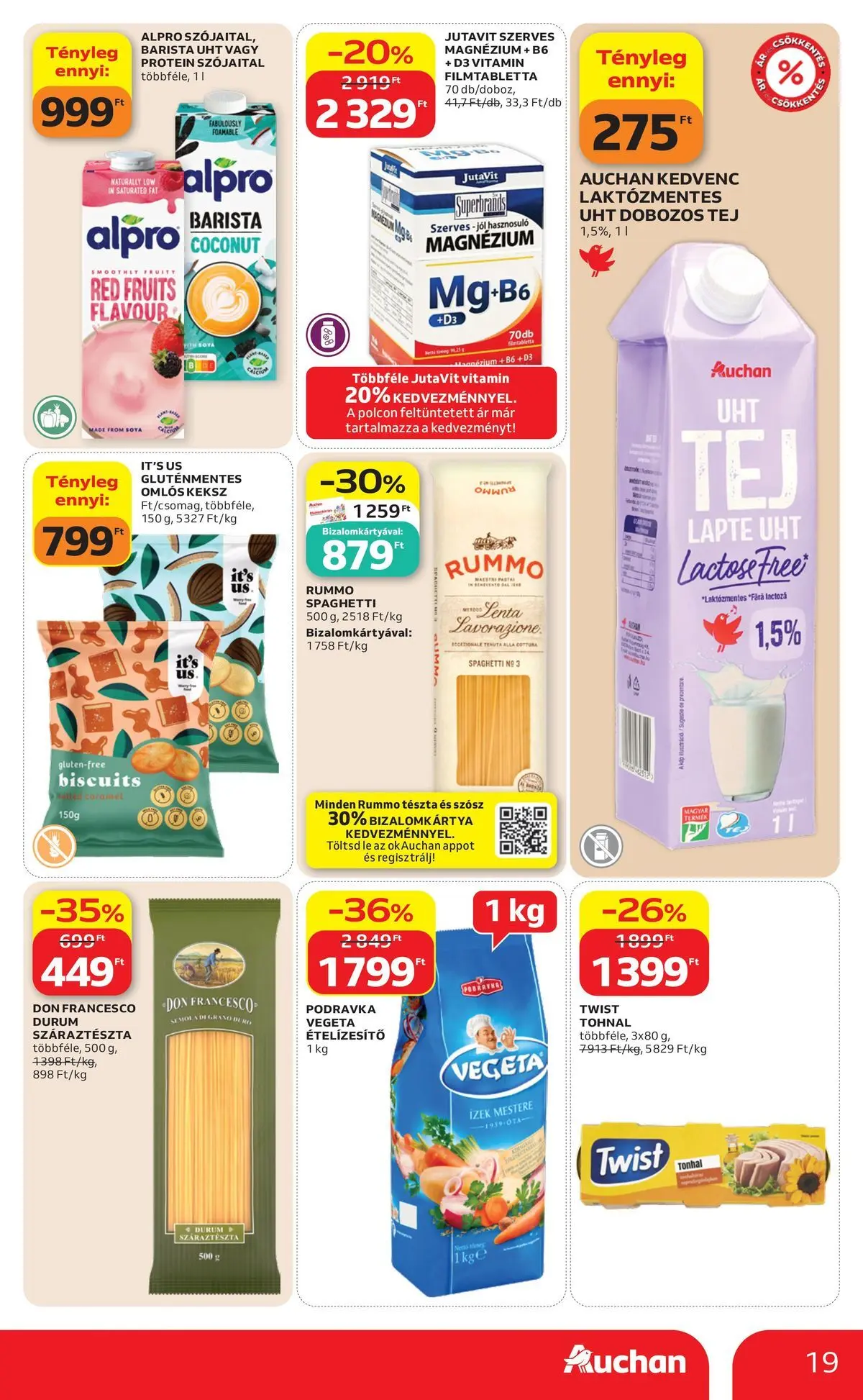 Auchan akciós újság Szolnok - 2026.08.06. -tól/töl > akció, lapozható szórólap 🛍️ | Oldal: 19