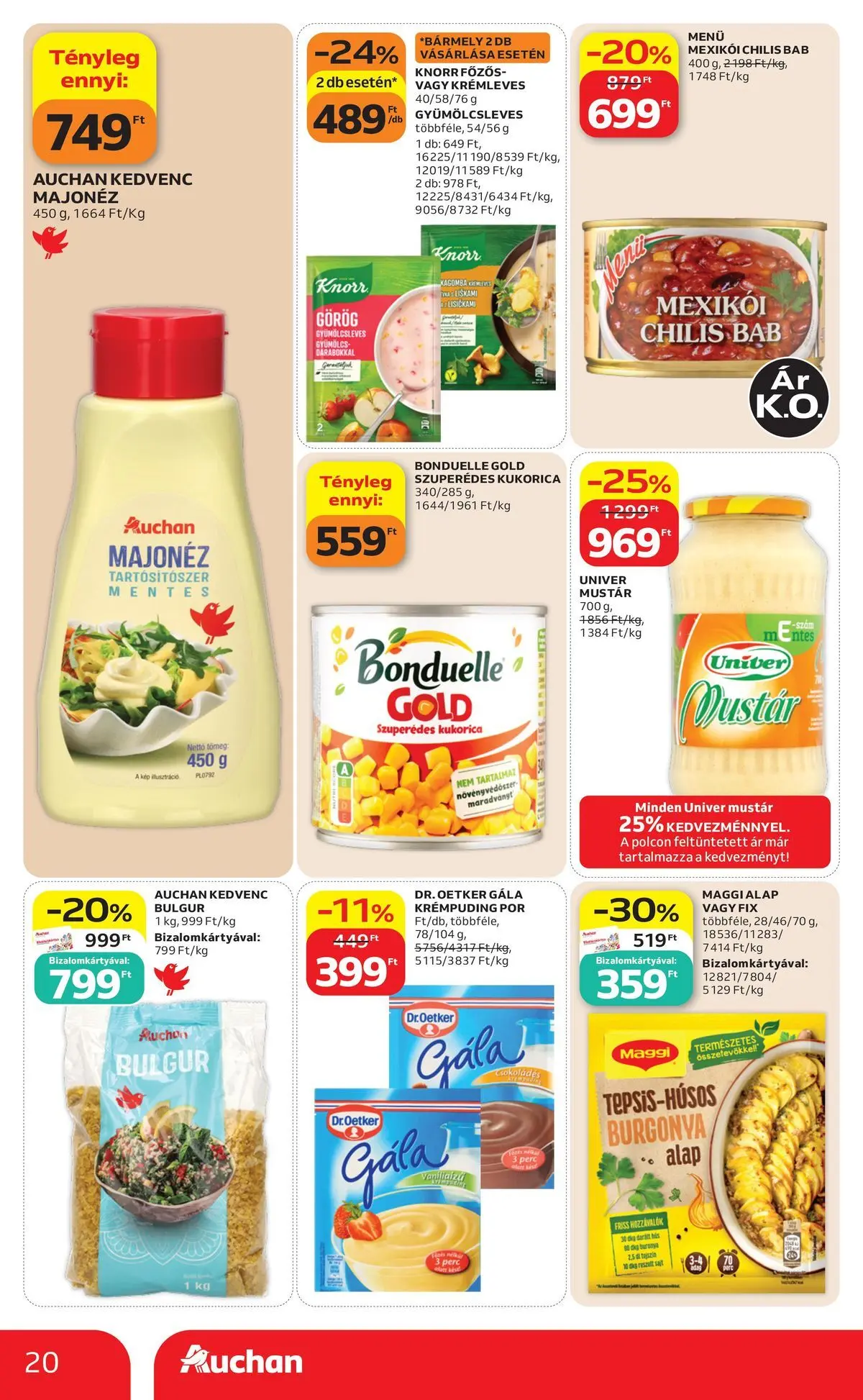 Auchan akciós újság Szolnok - 2026.08.06. -tól/töl > akció, lapozható szórólap 🛍️ | Oldal: 20