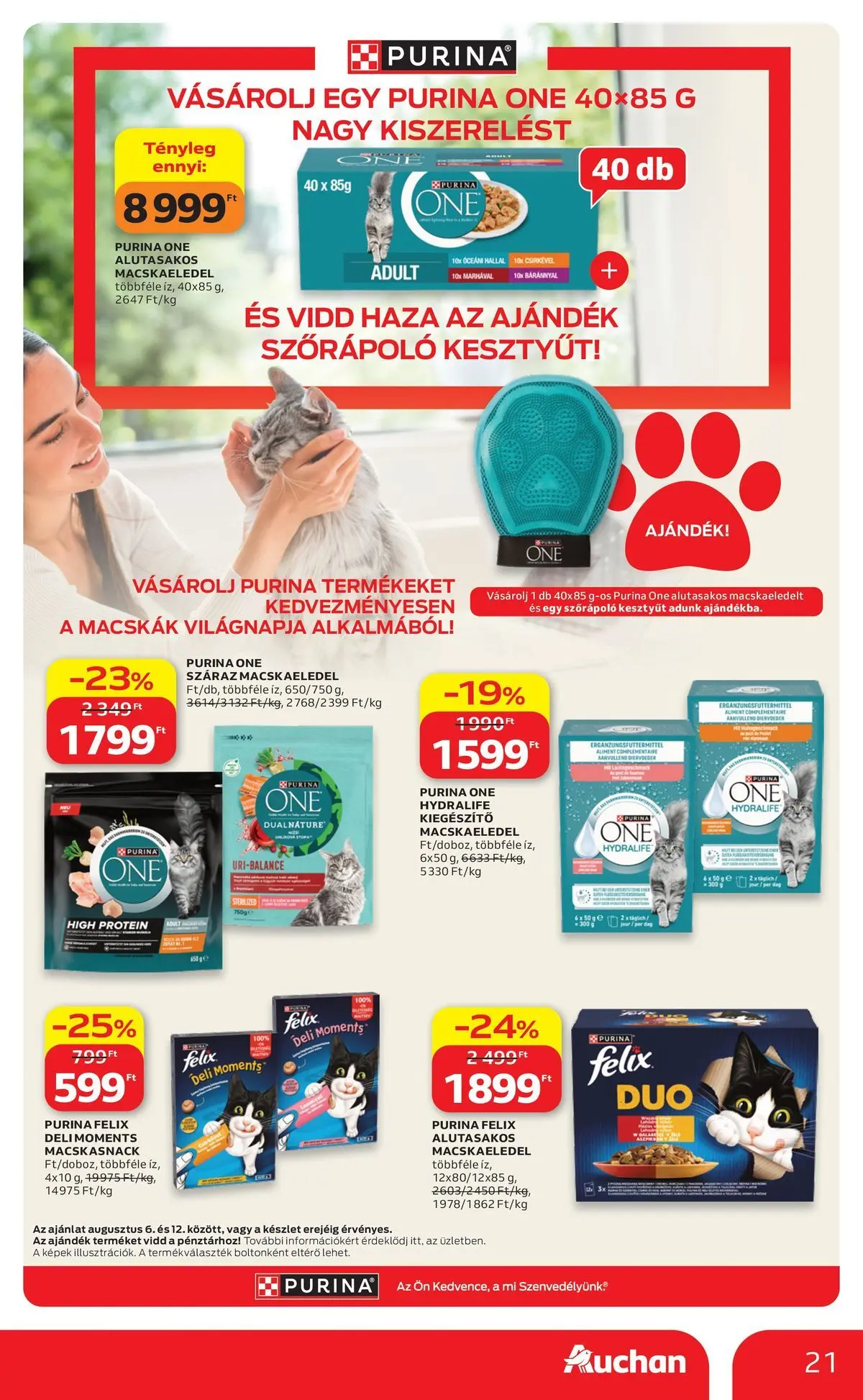 Auchan akciós újság Szolnok - 2026.08.06. -tól/töl > akció, lapozható szórólap 🛍️ | Oldal: 21