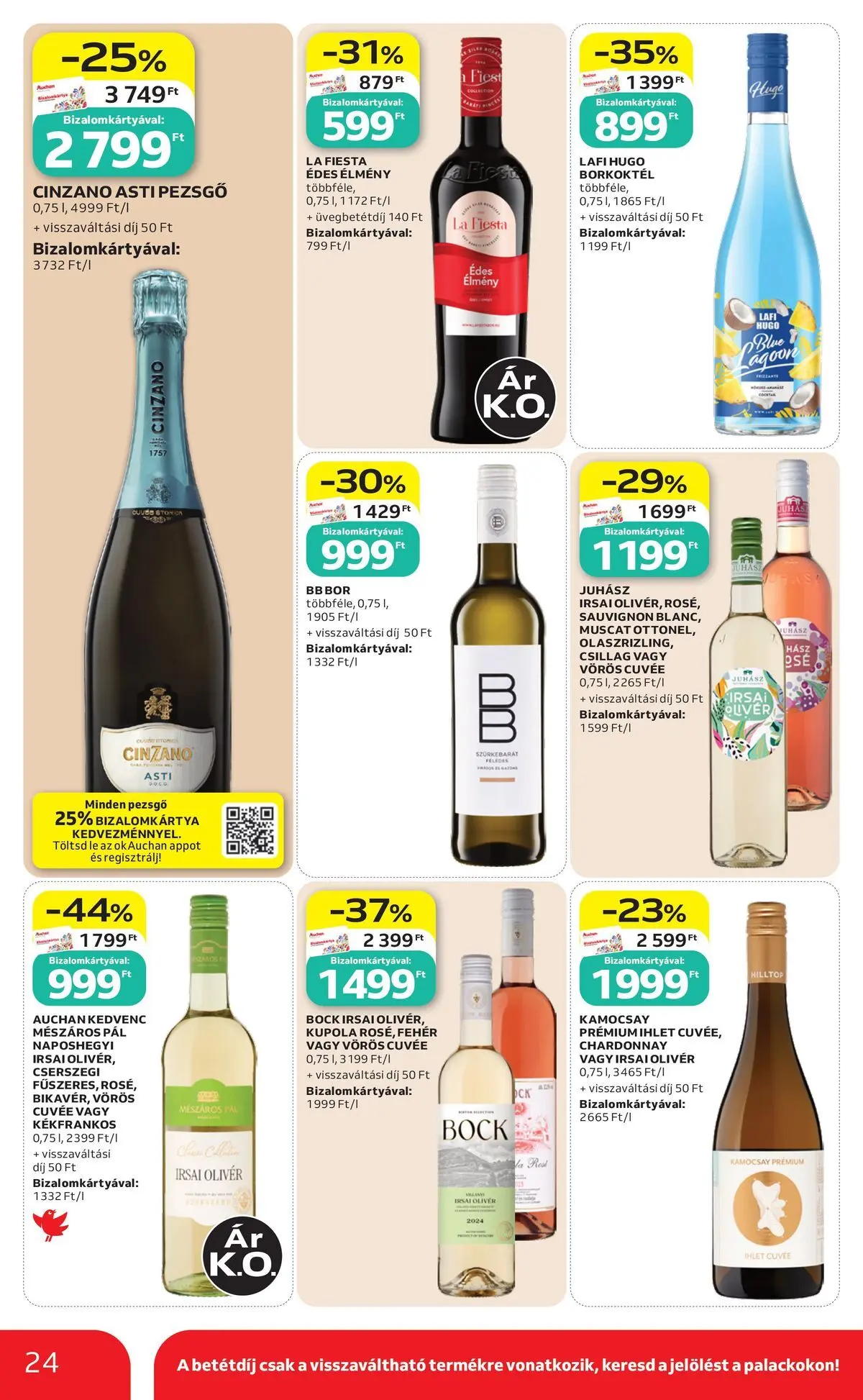 Auchan akciós újság Szolnok - 2026.08.06. -tól/töl > akció, lapozható szórólap 🛍️ | Oldal: 24