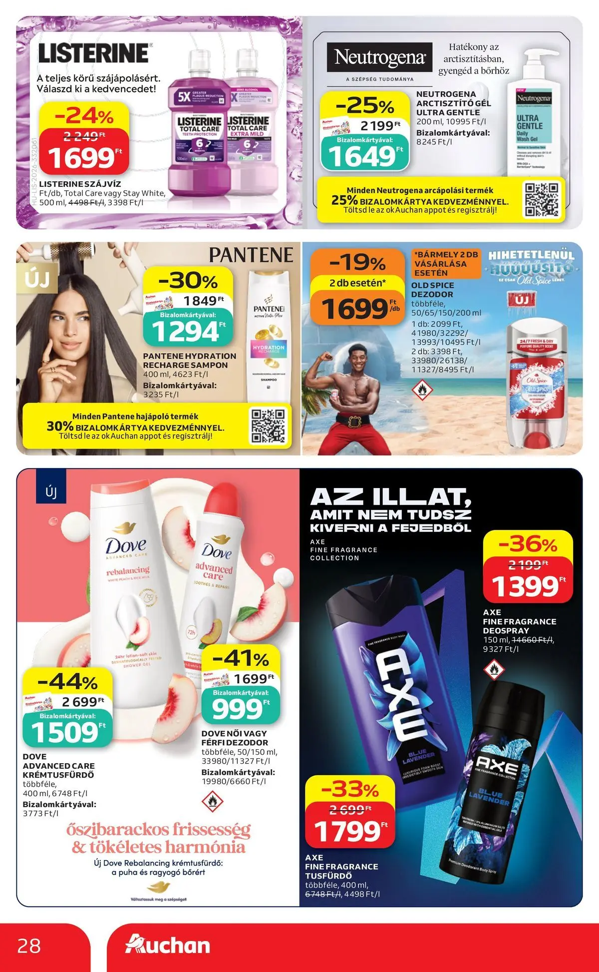 Auchan akciós újság Szolnok - 2026.08.06. -tól/töl > akció, lapozható szórólap 🛍️ | Oldal: 28