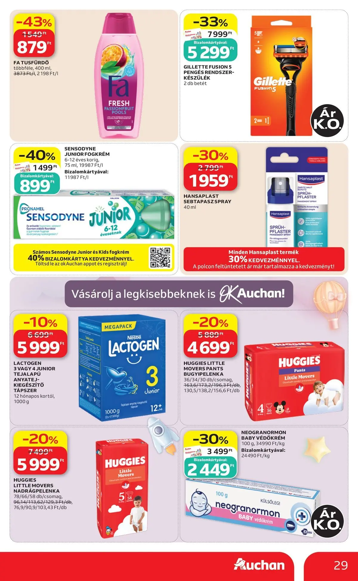 Auchan akciós újság Szolnok - 2026.08.06. -tól/töl > akció, lapozható szórólap 🛍️ | Oldal: 29