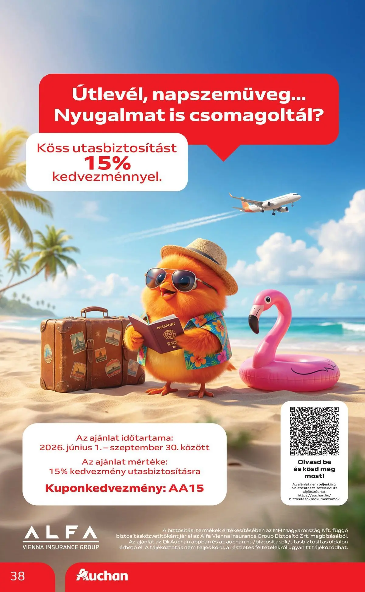 Auchan akciós újság Szolnok - 2026.08.06. -tól/töl > akció, lapozható szórólap 🛍️ | Oldal: 38