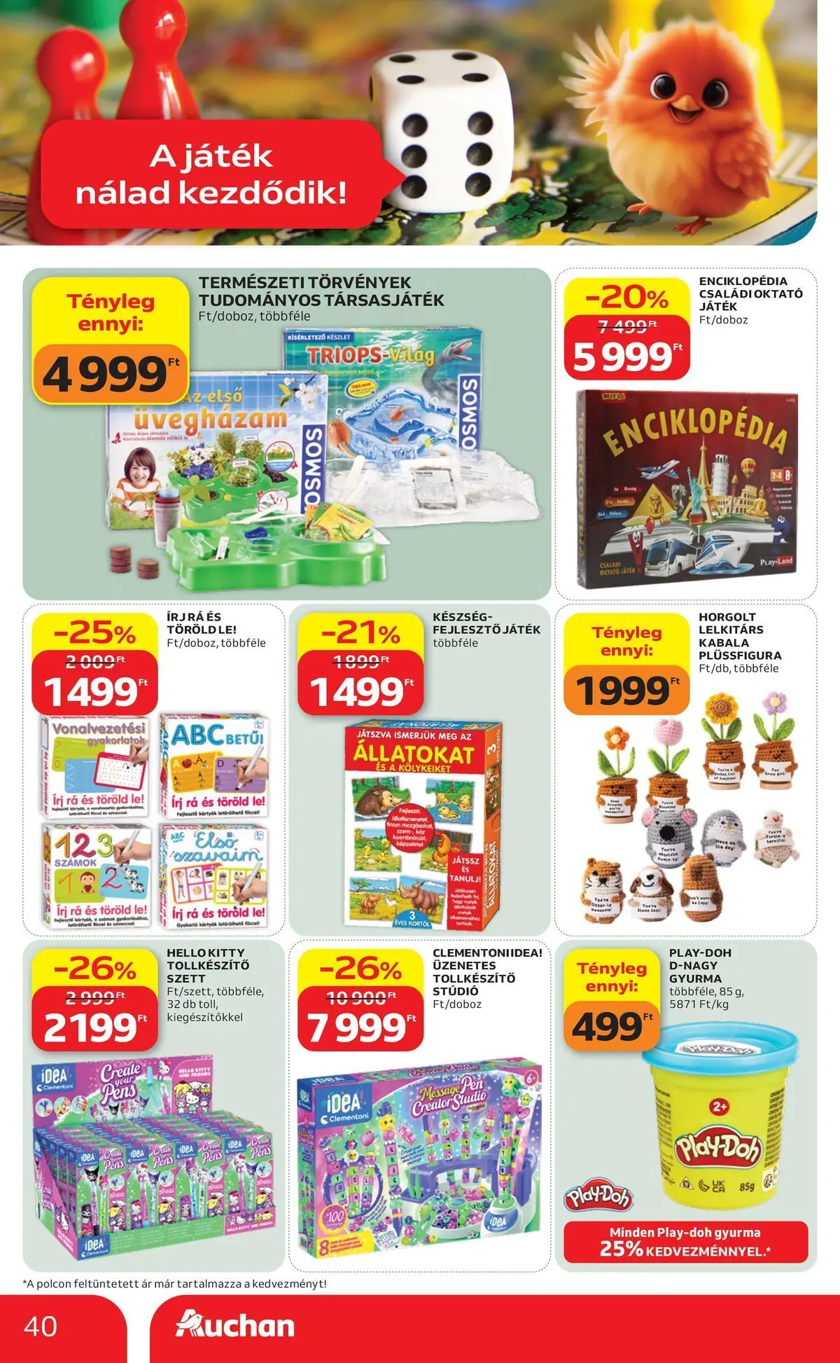 Auchan akciós újság Szolnok - 2026.08.06. -tól/töl > akció, lapozható szórólap 🛍️ | Oldal: 40