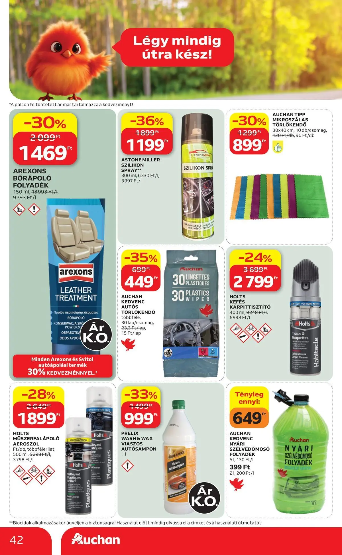 Auchan akciós újság Szolnok - 2026.08.06. -tól/töl > akció, lapozható szórólap 🛍️ | Oldal: 42