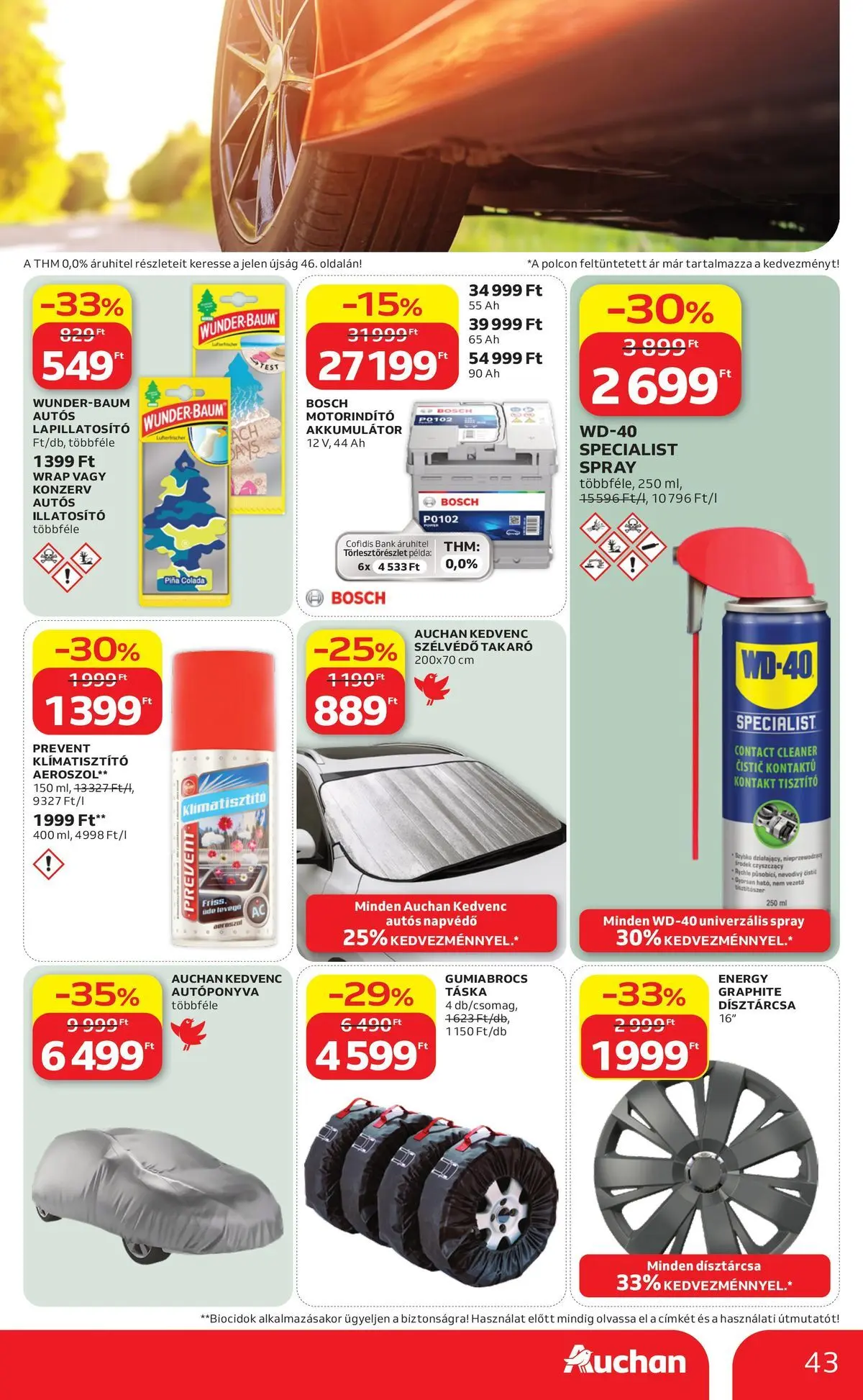 Auchan akciós újság Szolnok - 2026.08.06. -tól/töl > akció, lapozható szórólap 🛍️ | Oldal: 43