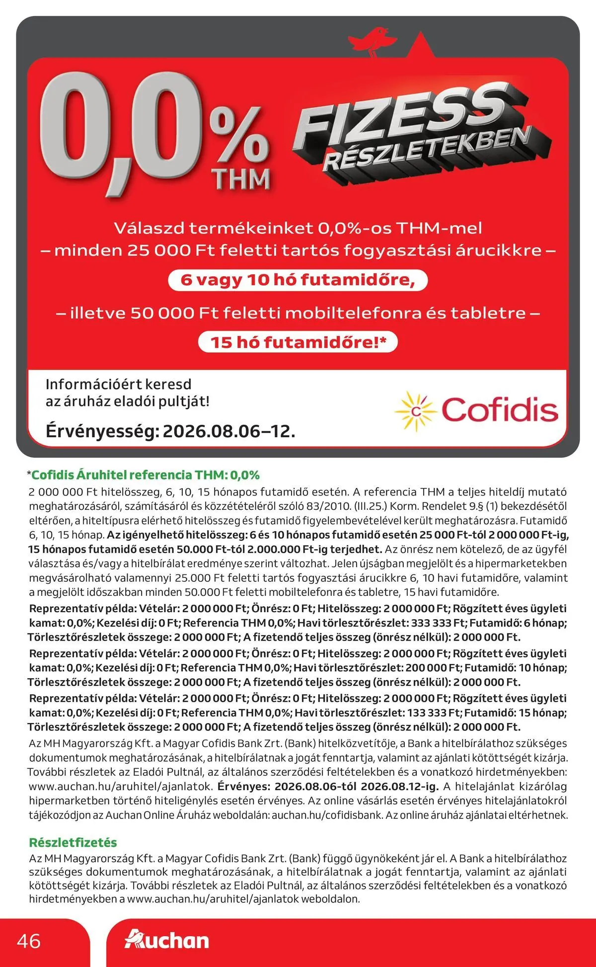 Auchan akciós újság Szolnok - 2026.08.06. -tól/töl > akció, lapozható szórólap 🛍️ | Oldal: 46