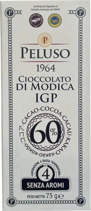 CIOCCOLATO DI MODICA Шоколад различни видове