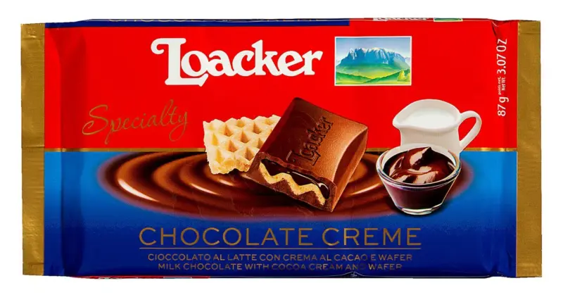 Loacker Шоколад 87 г различни видове