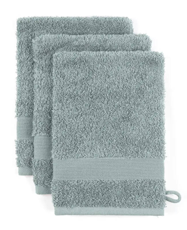 Waschlappen Silke Grau ca. 15x21cm 3er Set