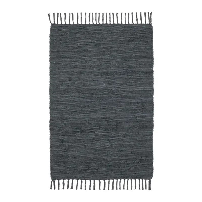 Fleckerlteppich Julia 1 in Dunkelgrau ca. 60x90cm