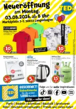 TEDi Discount TEDi Neuer&ouml;ffnung in Langenhagen - bis 10.08.2026