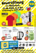 TEDi Discount TEDi Neuer&ouml;ffnung in M&ouml;ser - bis 14.08.2026