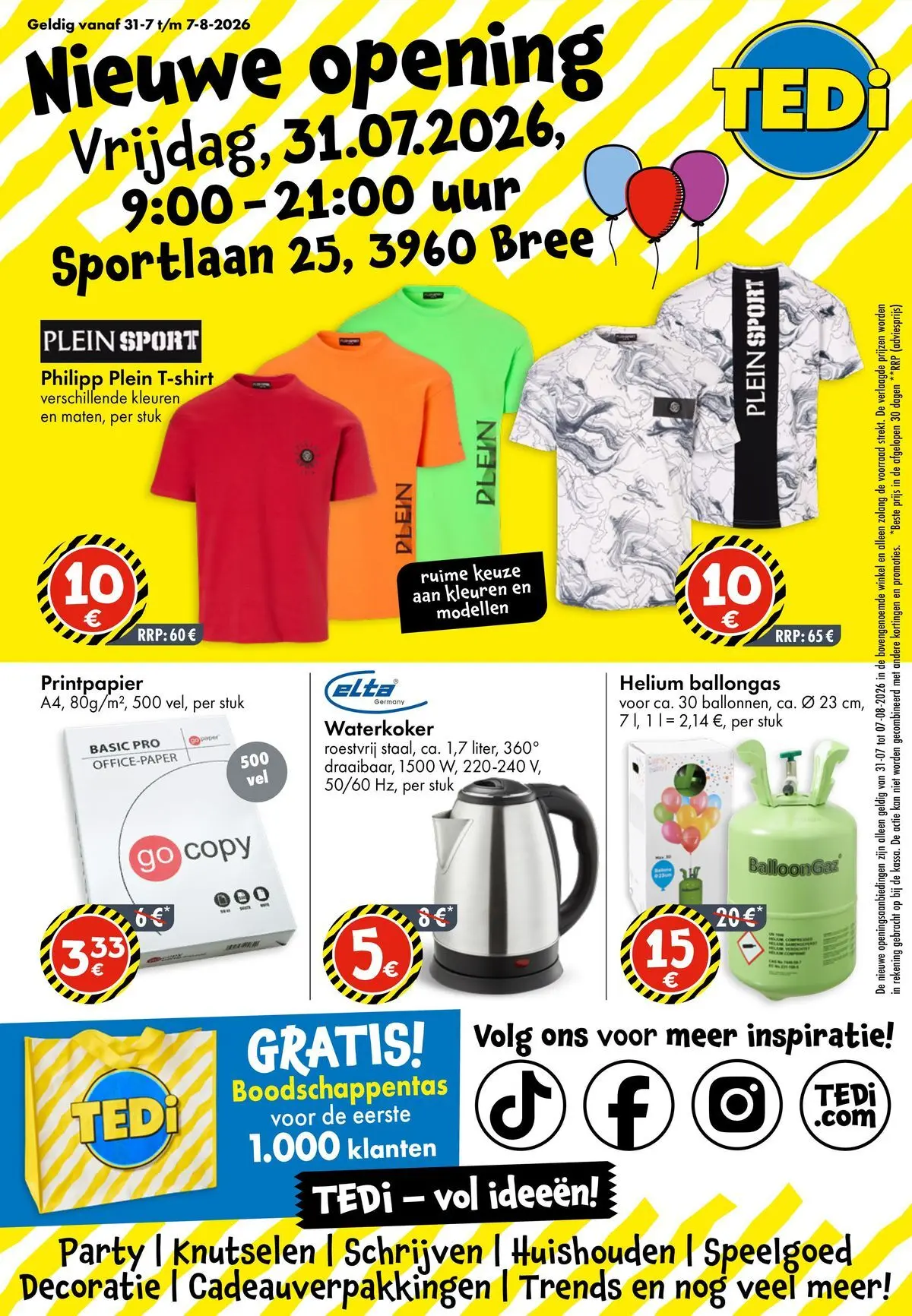 TEDi - TEDi folder tot 10.08.2026 vanaf 04/08/2026 | Pagina: 1 | Producten: Waterkoker, Kan