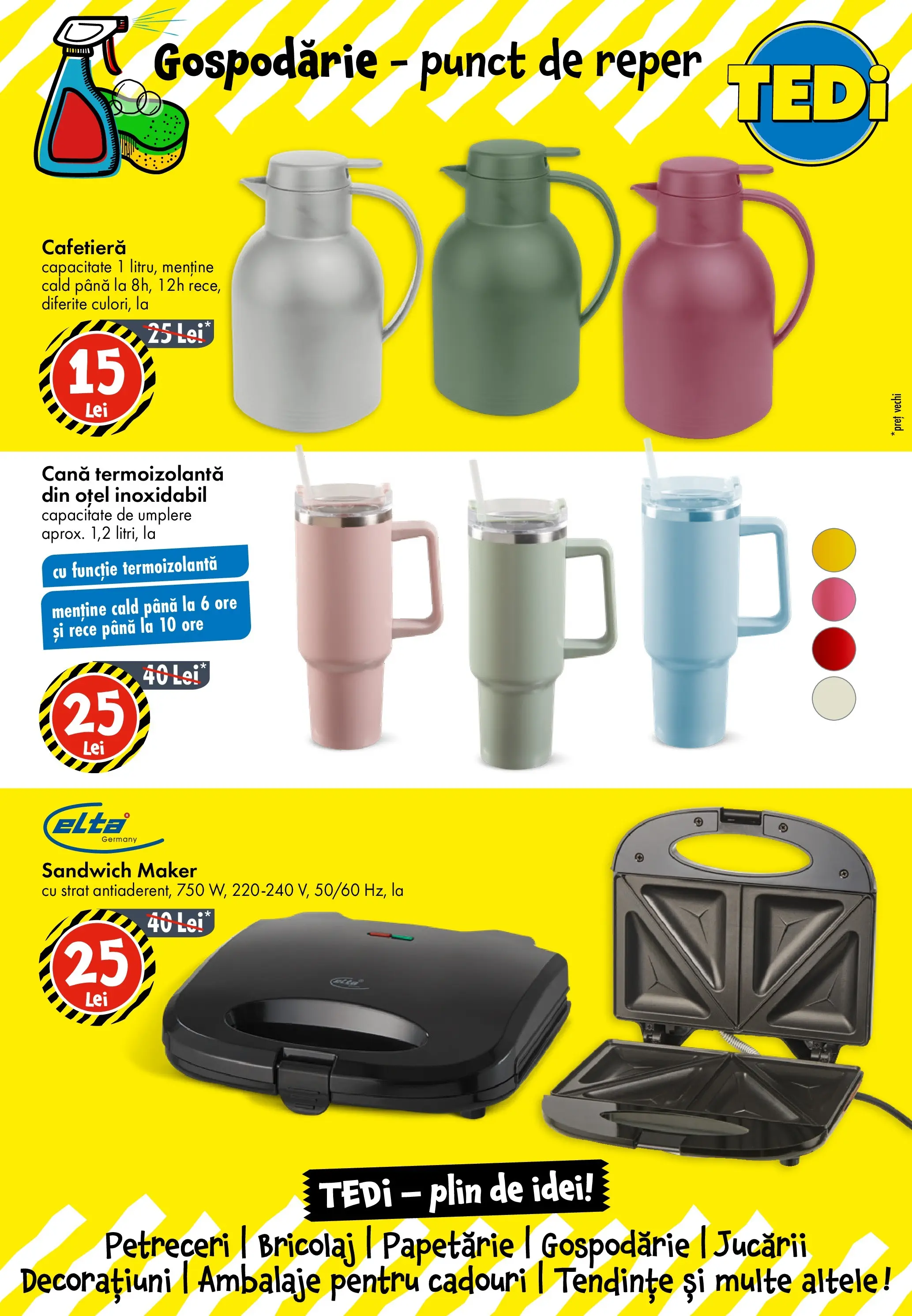 TEDi - Catalog TEDi până în data de 11.08.2026 - Oferta 05.08.2026 - 11.08.2026 | Pagină: 9 | Produse: Cafetieră