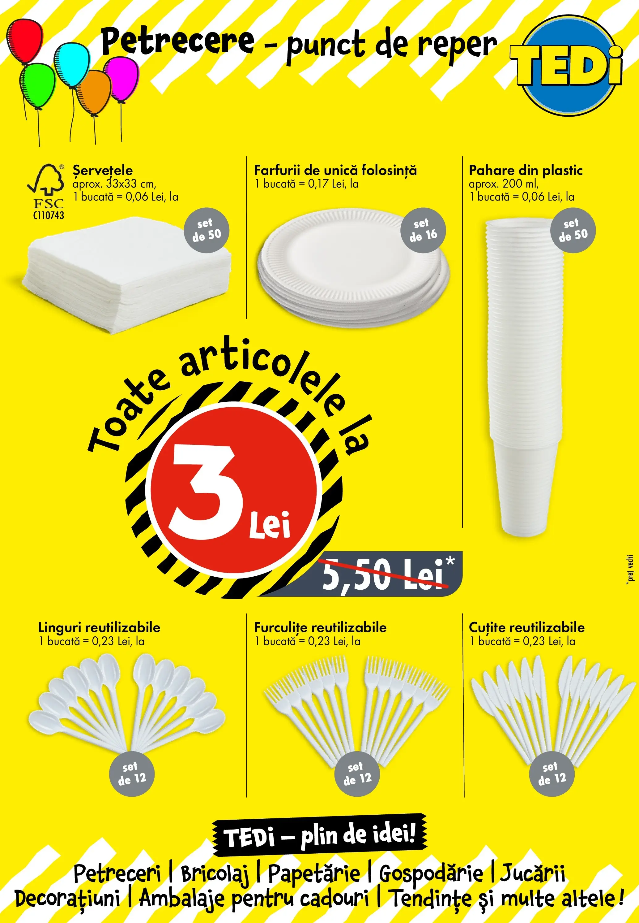 TEDi - Catalog TEDi până în data de 11.08.2026 - Oferta 05.08.2026 - 11.08.2026 | Pagină: 14 | Produse: Pahare, Linguri