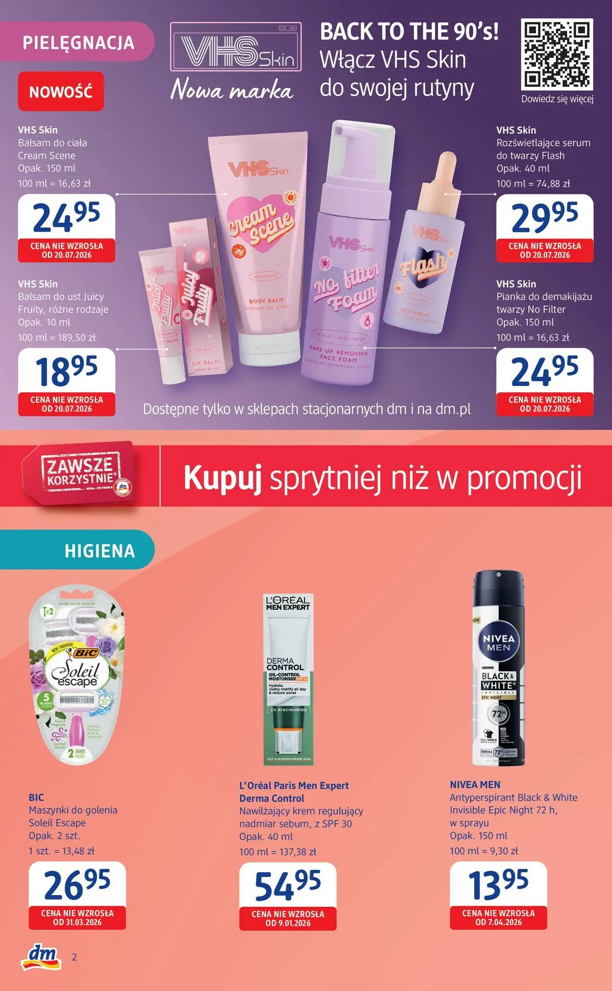 Oferty - Kupuj sprytnie w Drogeria dm do 12.08! od (04.08.2026 - 12.08.2026) | Strona: 2 | Produkty: Maszynki do golenia, Peeling, Żel pod prysznic, Antyperspirant