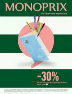 Monoprix SOLDES jusqu'&agrave; -30 % - au 06.09.2026